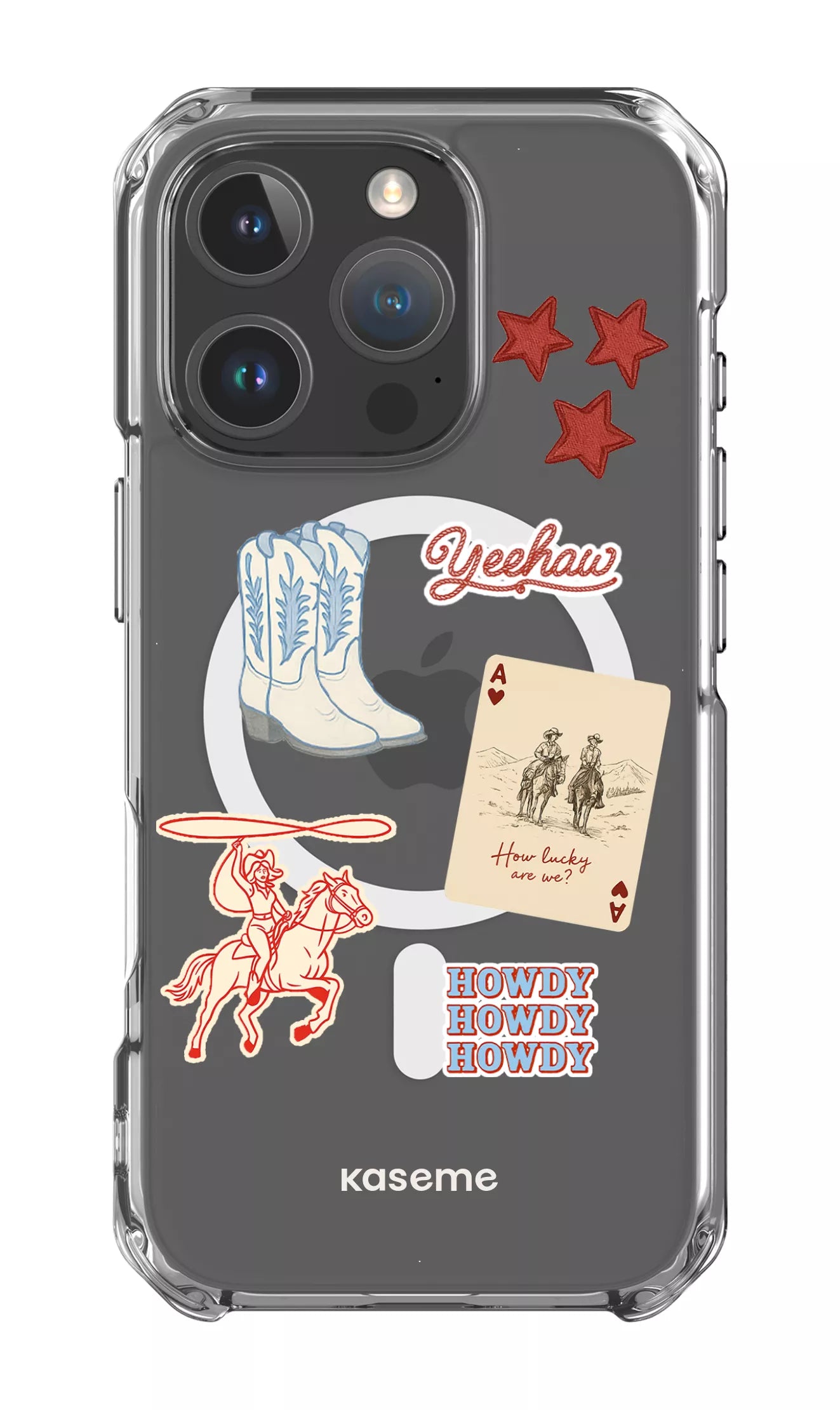 iPhone 16 Pro Clear Case Magsafe Yeehaw Clear Case -