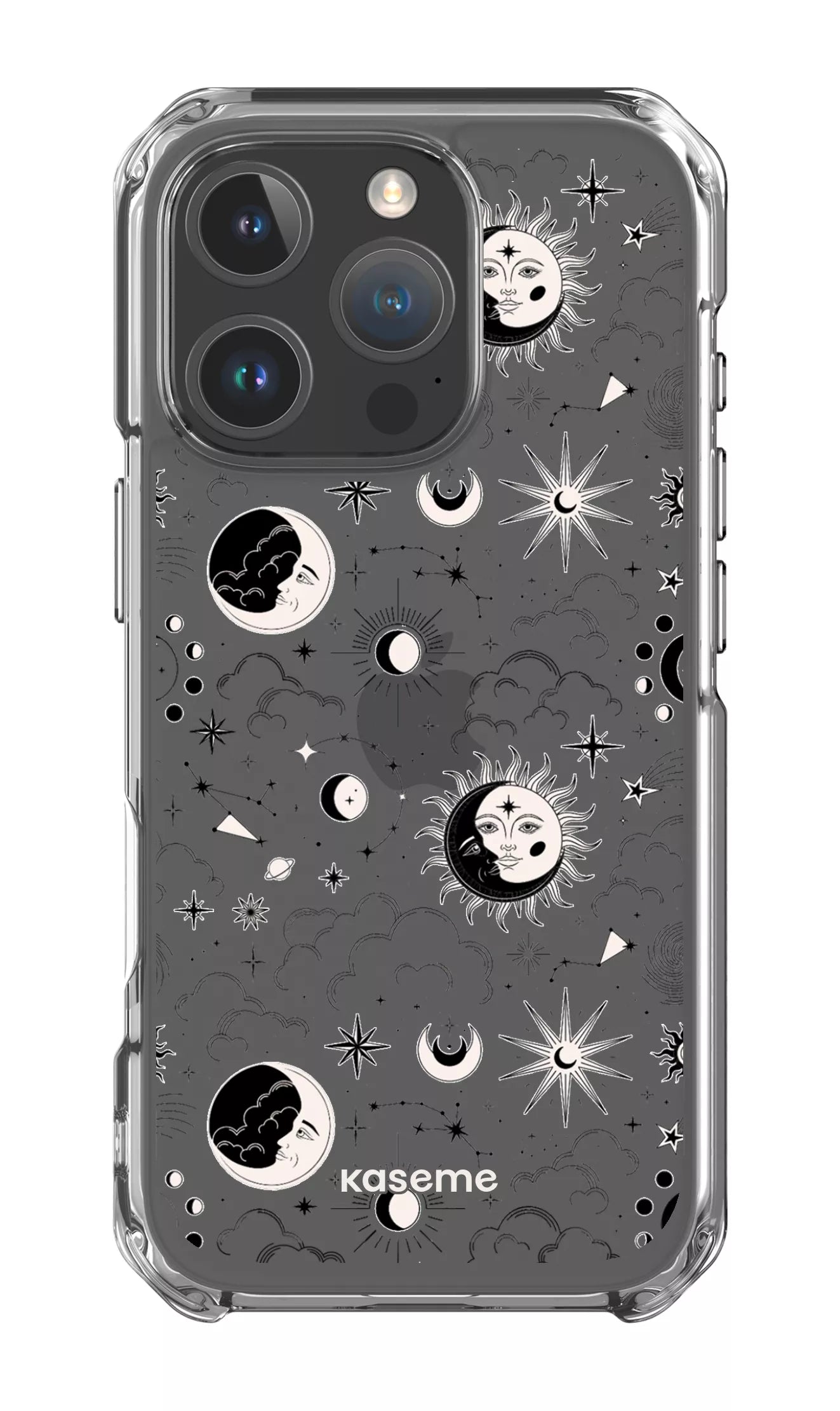 iPhone 16 Pro Clear Case Milky Way Black Clear Case -