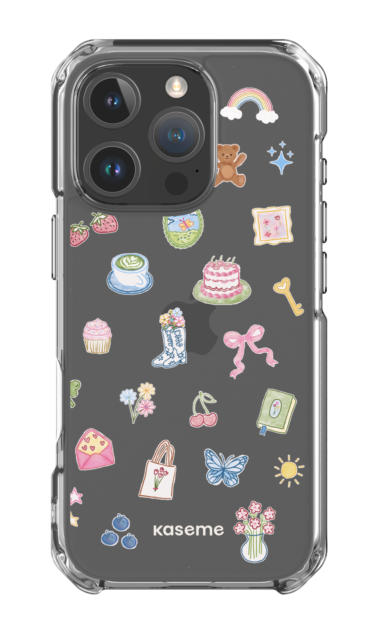 iPhone 16 Pro Clear Case Poetry Clear Case -