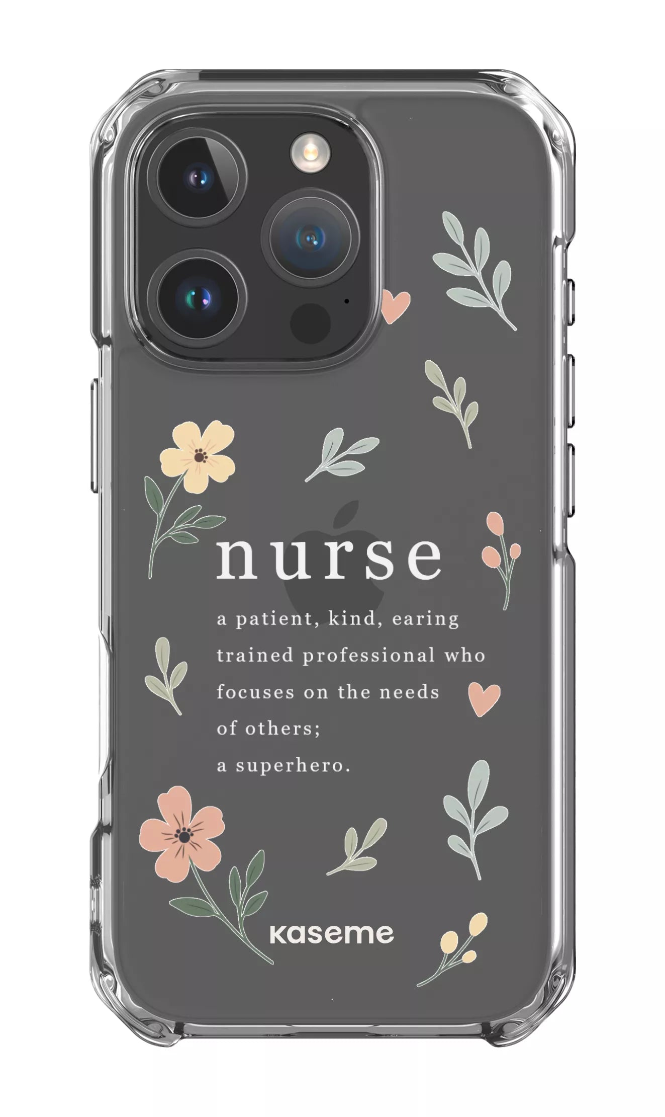 iPhone 16 Pro Clear Case With Heart Clear Case -