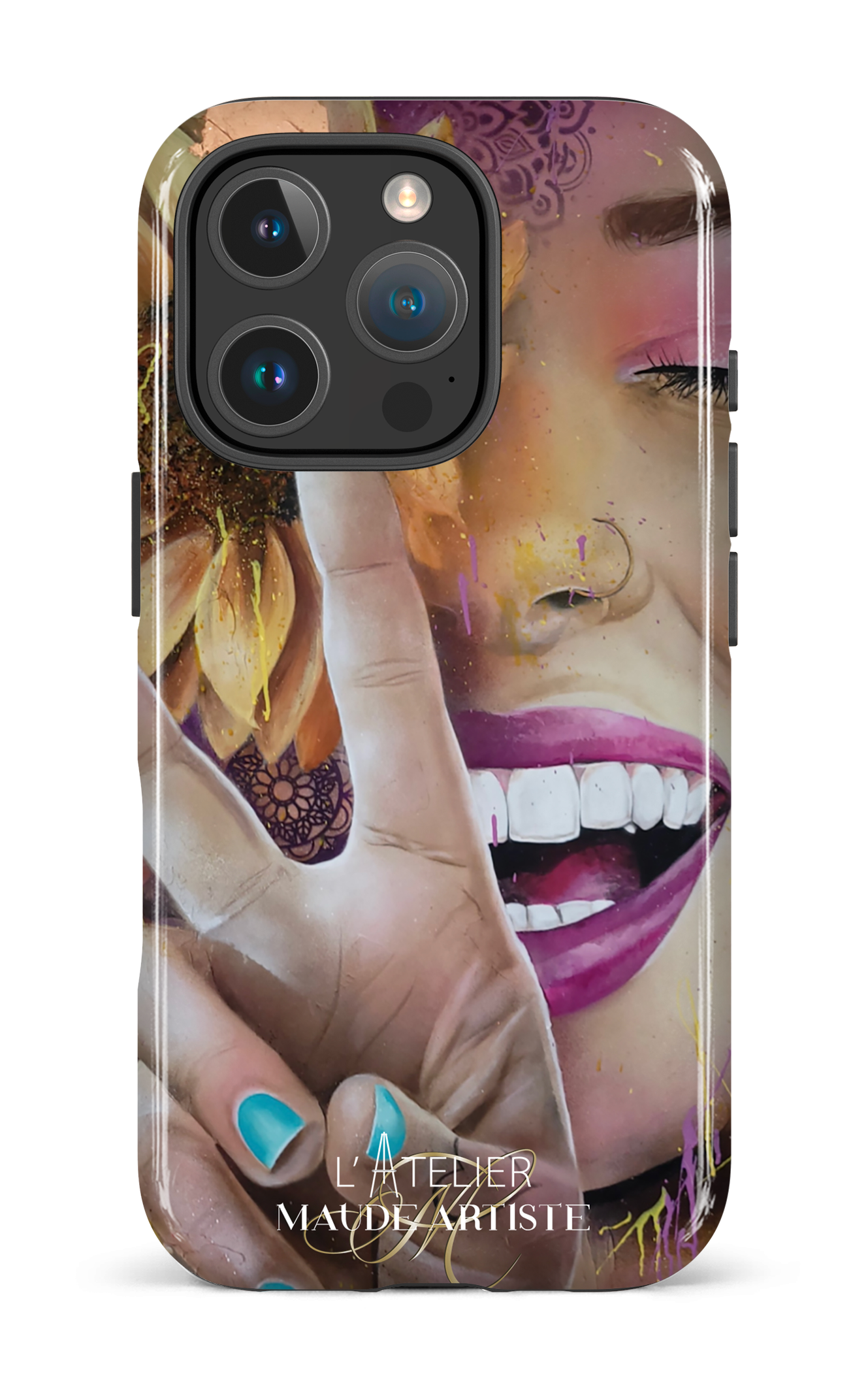 iPhone 16 Pro Impact Case Around Peace by Maude -