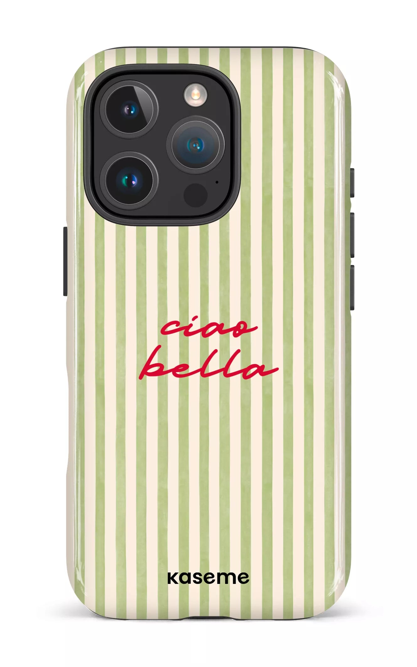 iPhone 16 Pro Impact Case Ciao Bella Green -
