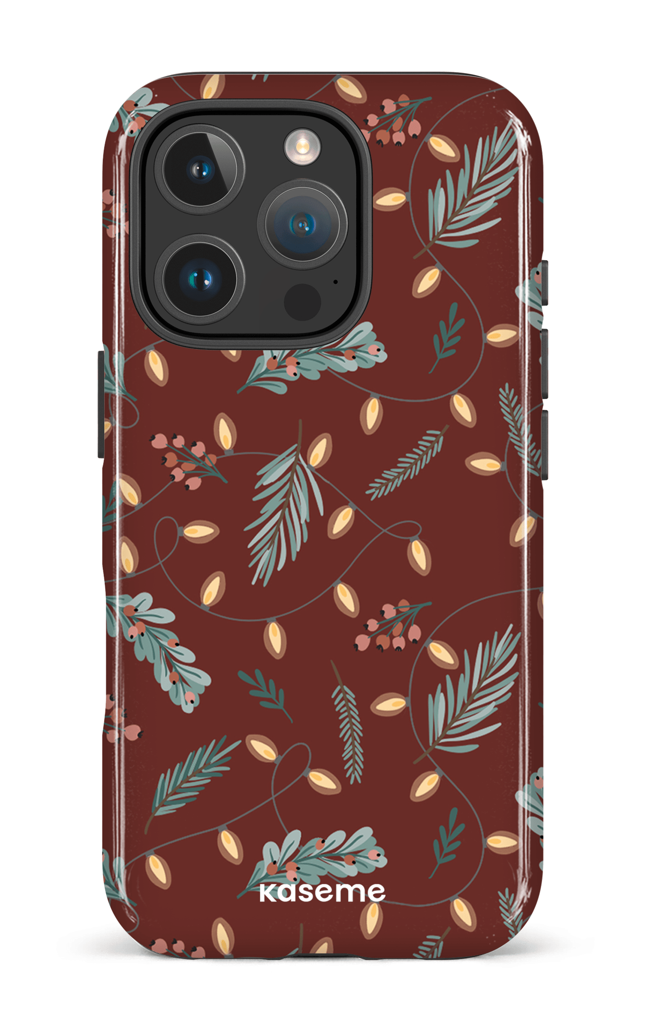 iPhone 16 Pro Impact Case Cozy winter night red -