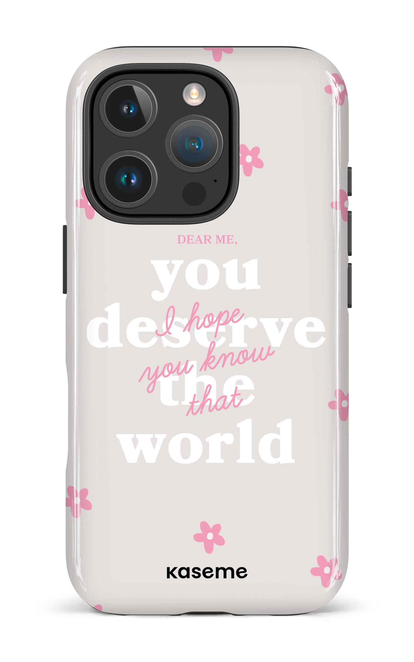 iPhone 16 Pro Impact Case Dear Me Pink -