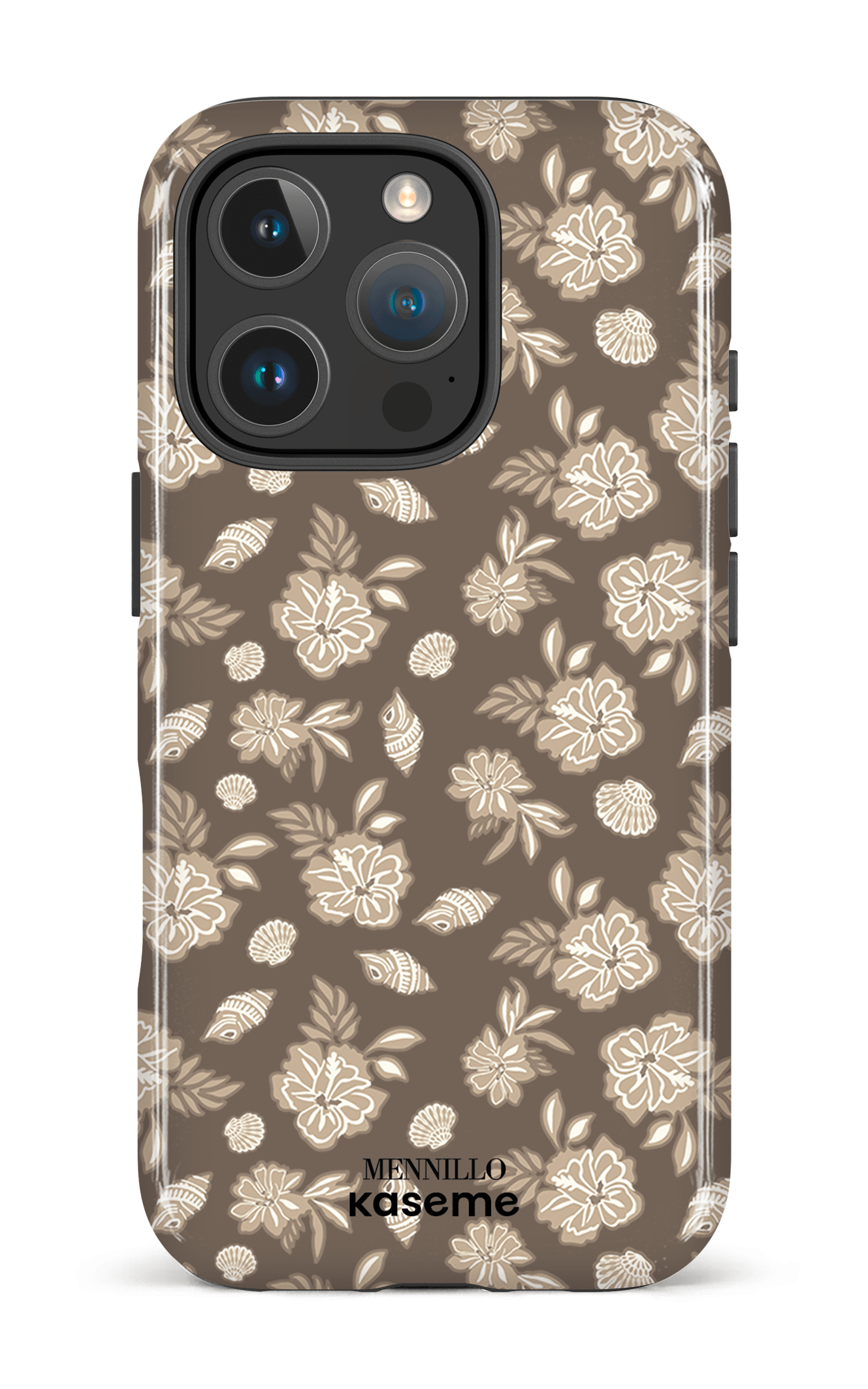 iPhone 16 Pro Impact Case Floral Cream by Mennillo -