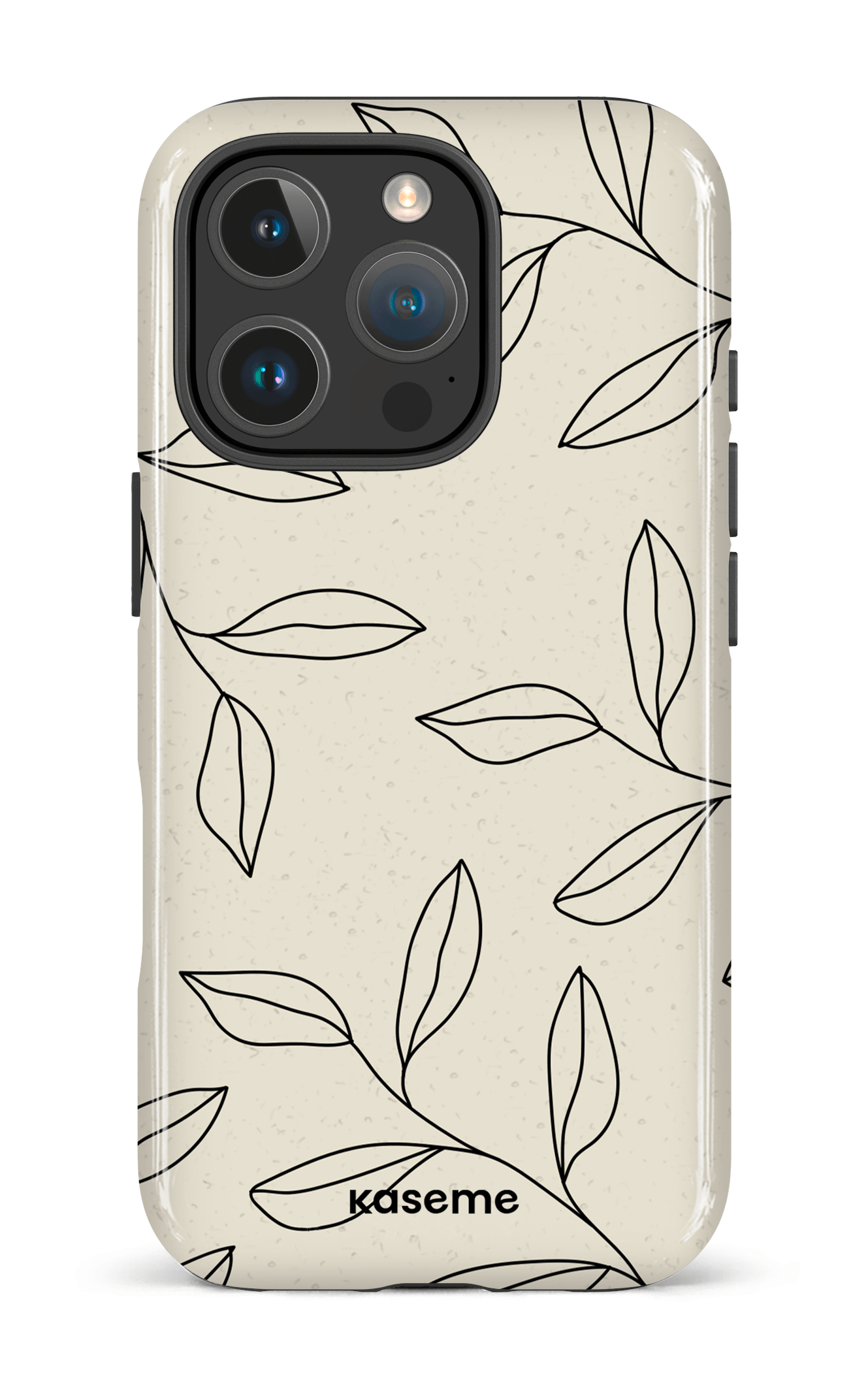 iPhone 16 Pro Impact Case Gloomy Beige and Black -