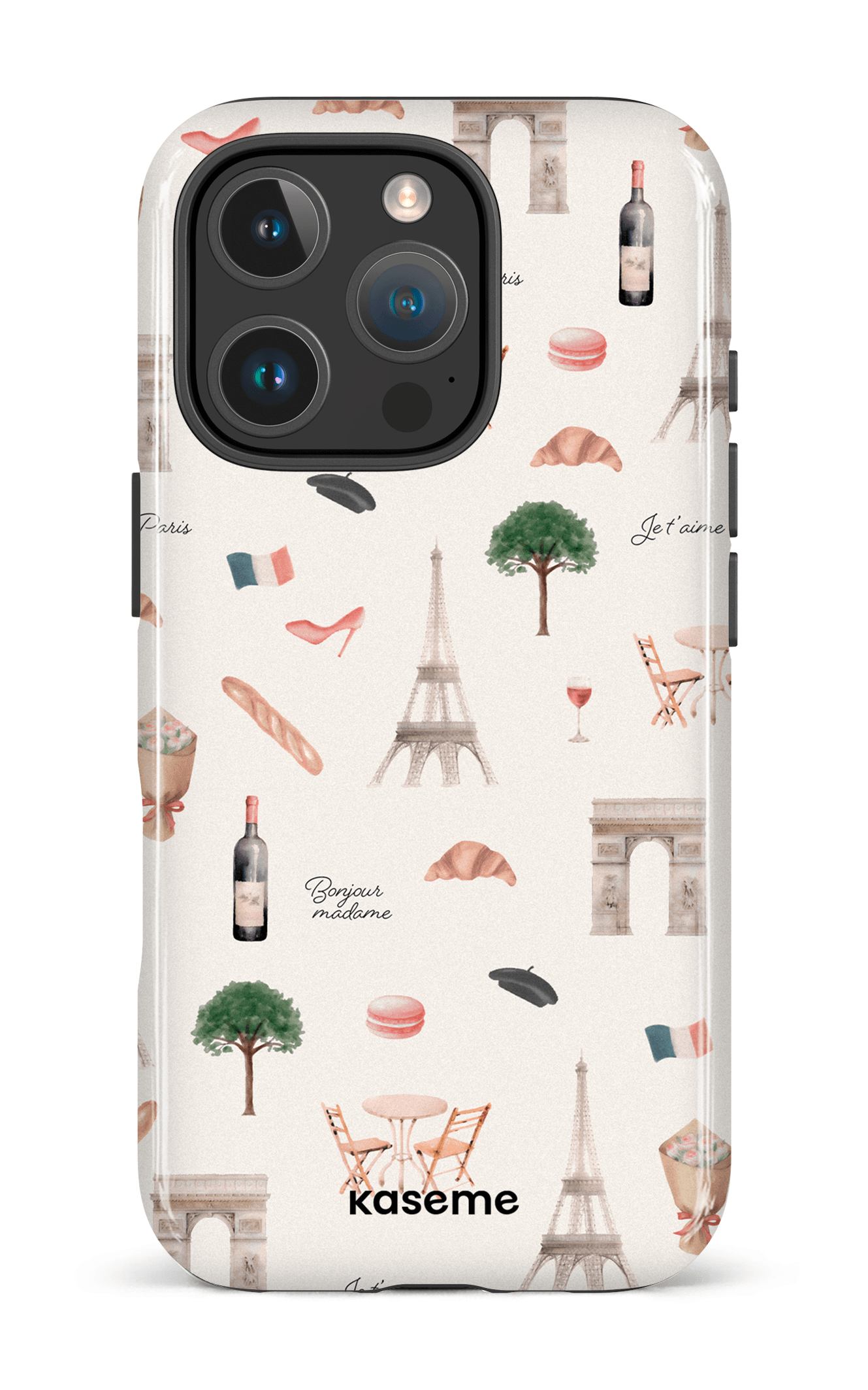 iPhone 16 Pro Impact Case Je t'aime Paris -