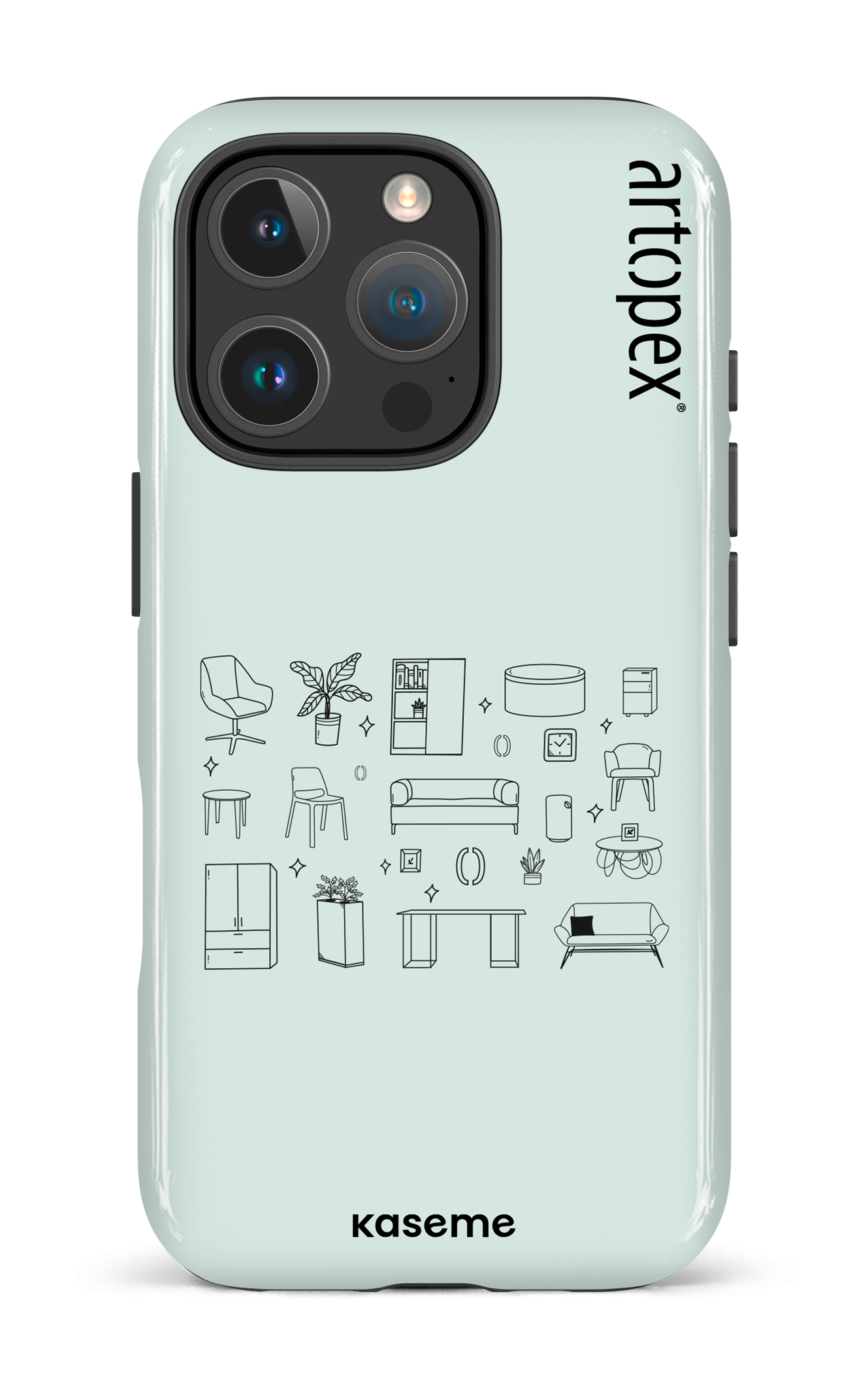 iPhone 16 Pro Impact Case L'essentiel menthe par Artopex -