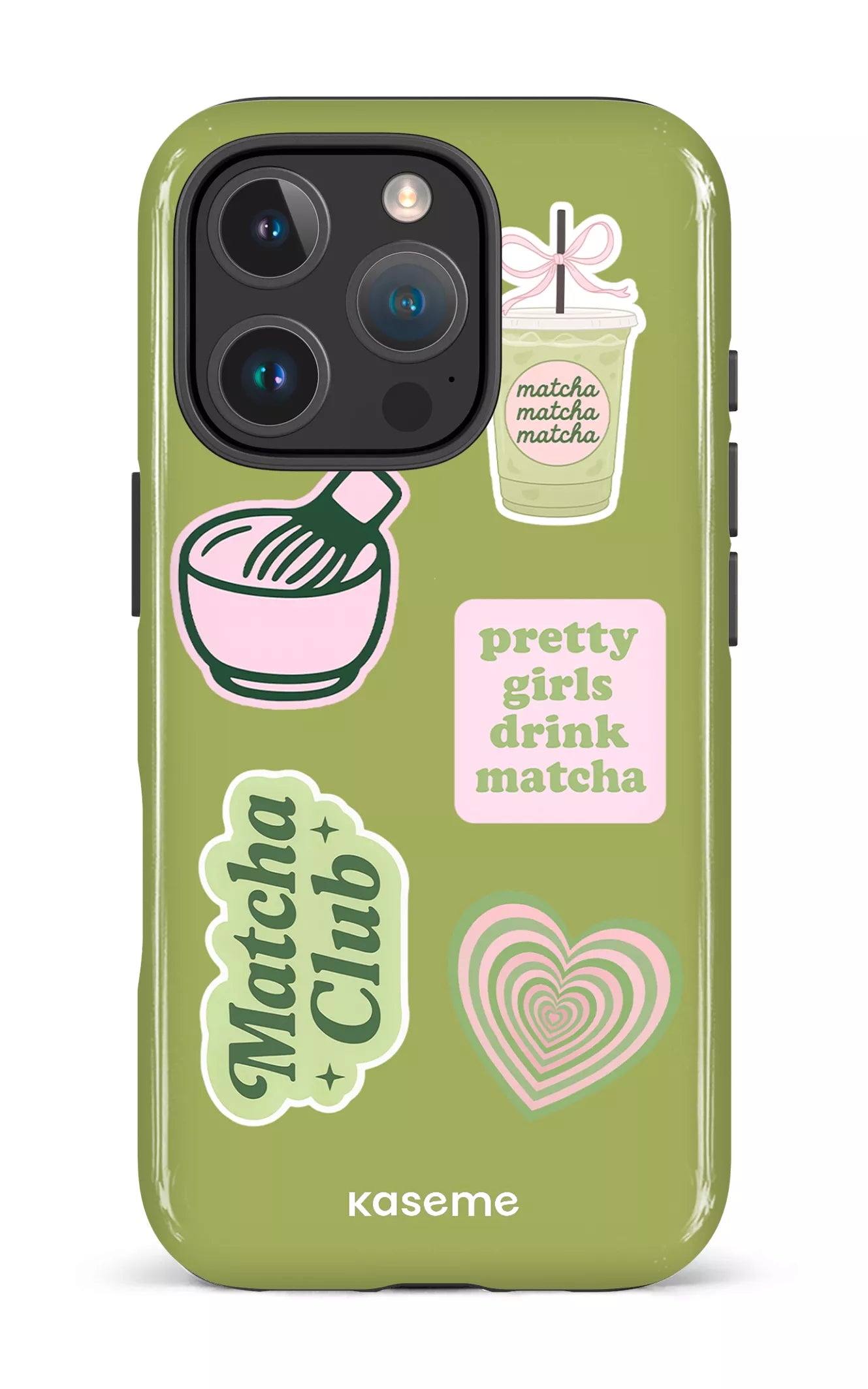 iPhone 16 Pro Impact Case Matcha Club -