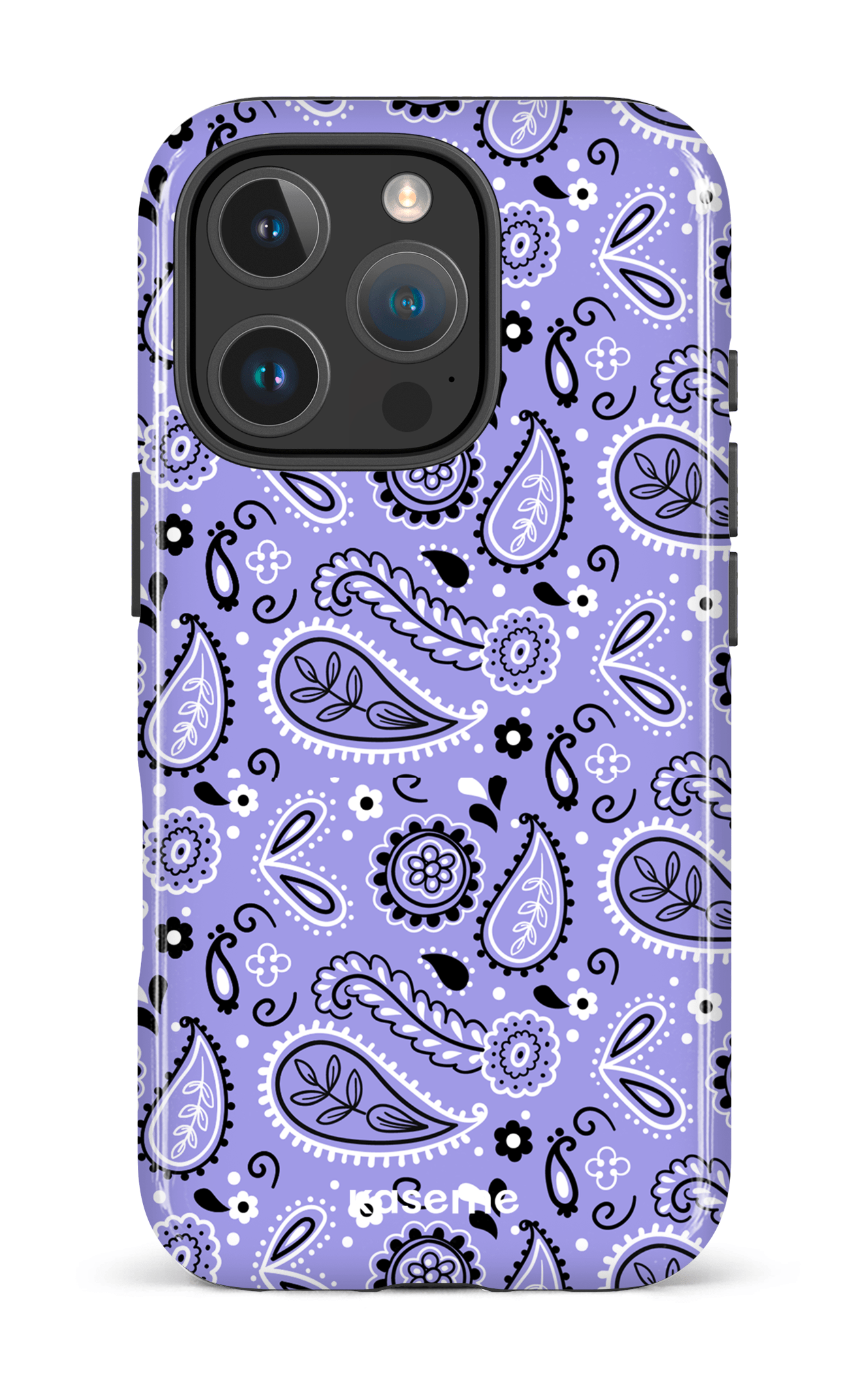 iPhone 16 Pro Impact Case Paisley Purple -
