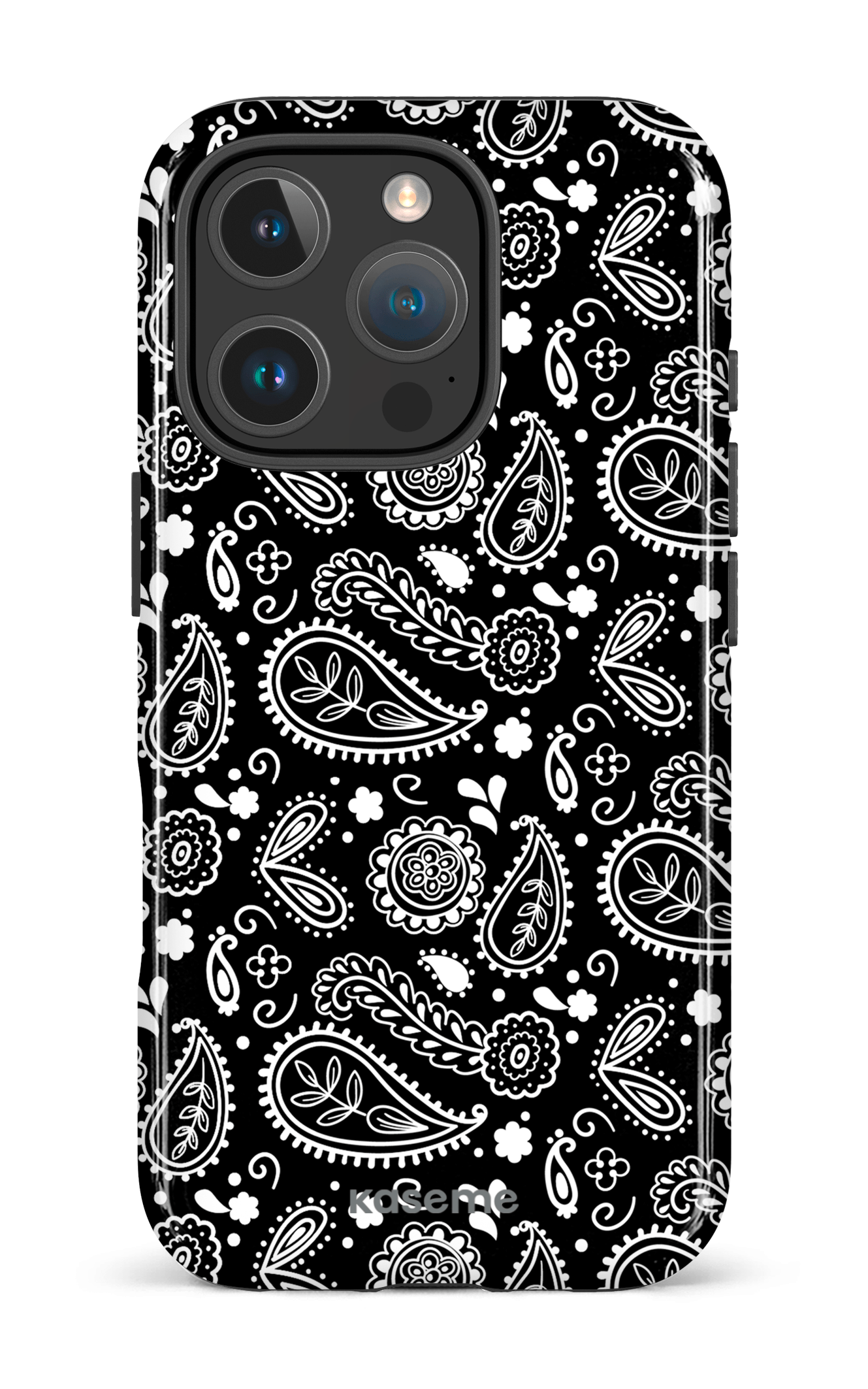 iPhone 16 Pro Impact Case Paisley black -