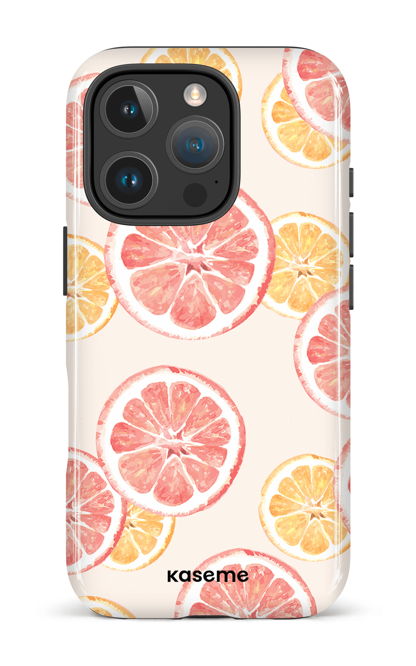 iPhone 16 Pro Impact Case Pink lemonade beige -