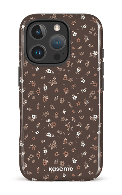 iPhone 16 Pro Impact Case Porcelain blossom Mocha -