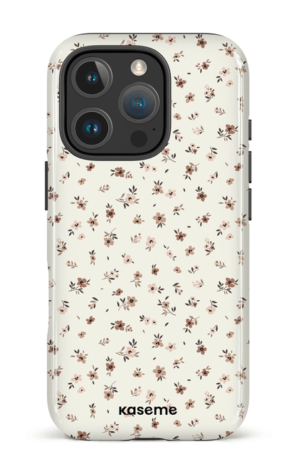 iPhone 16 Pro Impact Case Porcelain blossom Mousse -