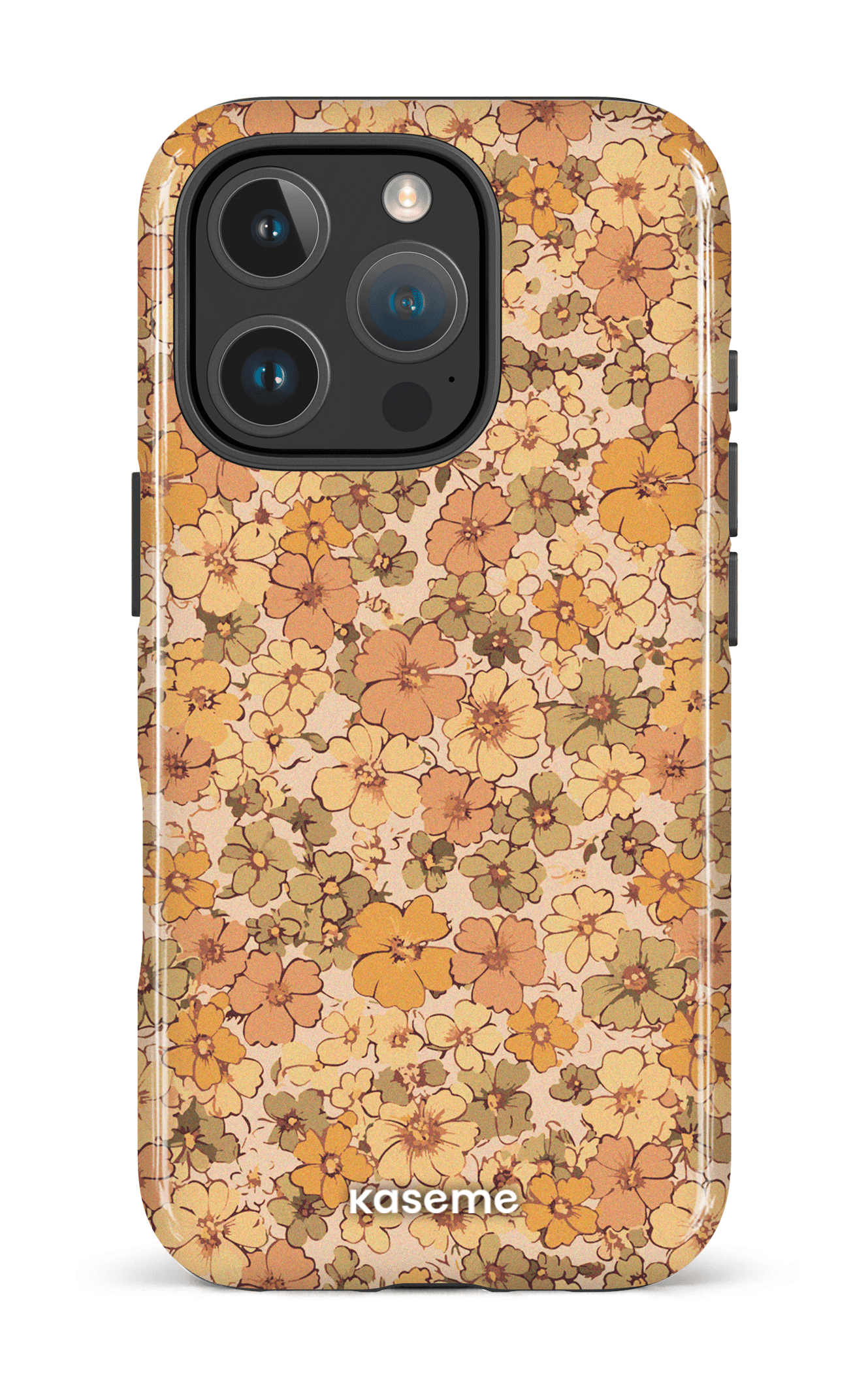 iPhone 16 Pro Impact Case Rustic Romance Yellow -