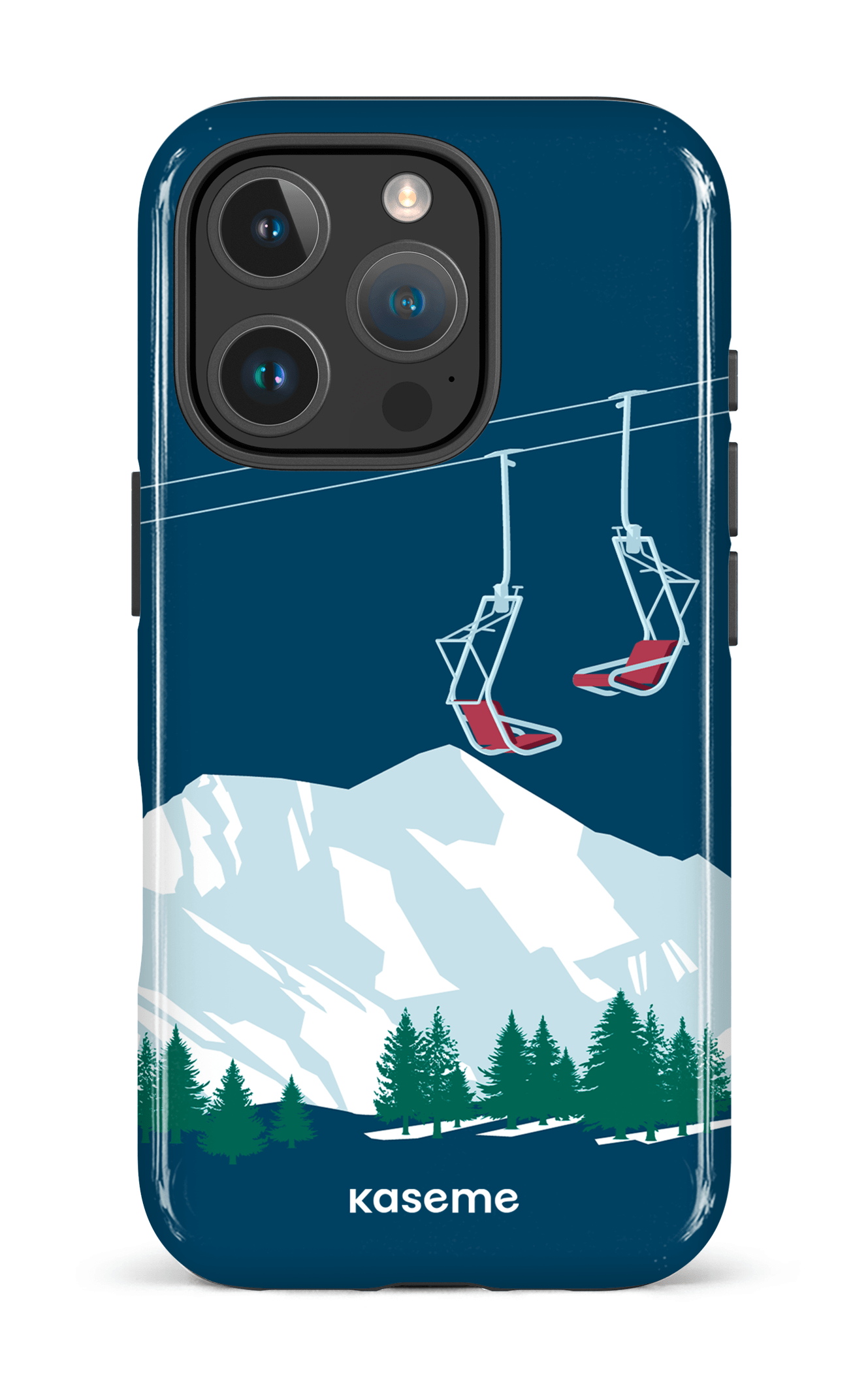 iPhone 16 Pro Impact Case Ski Lift Blue -