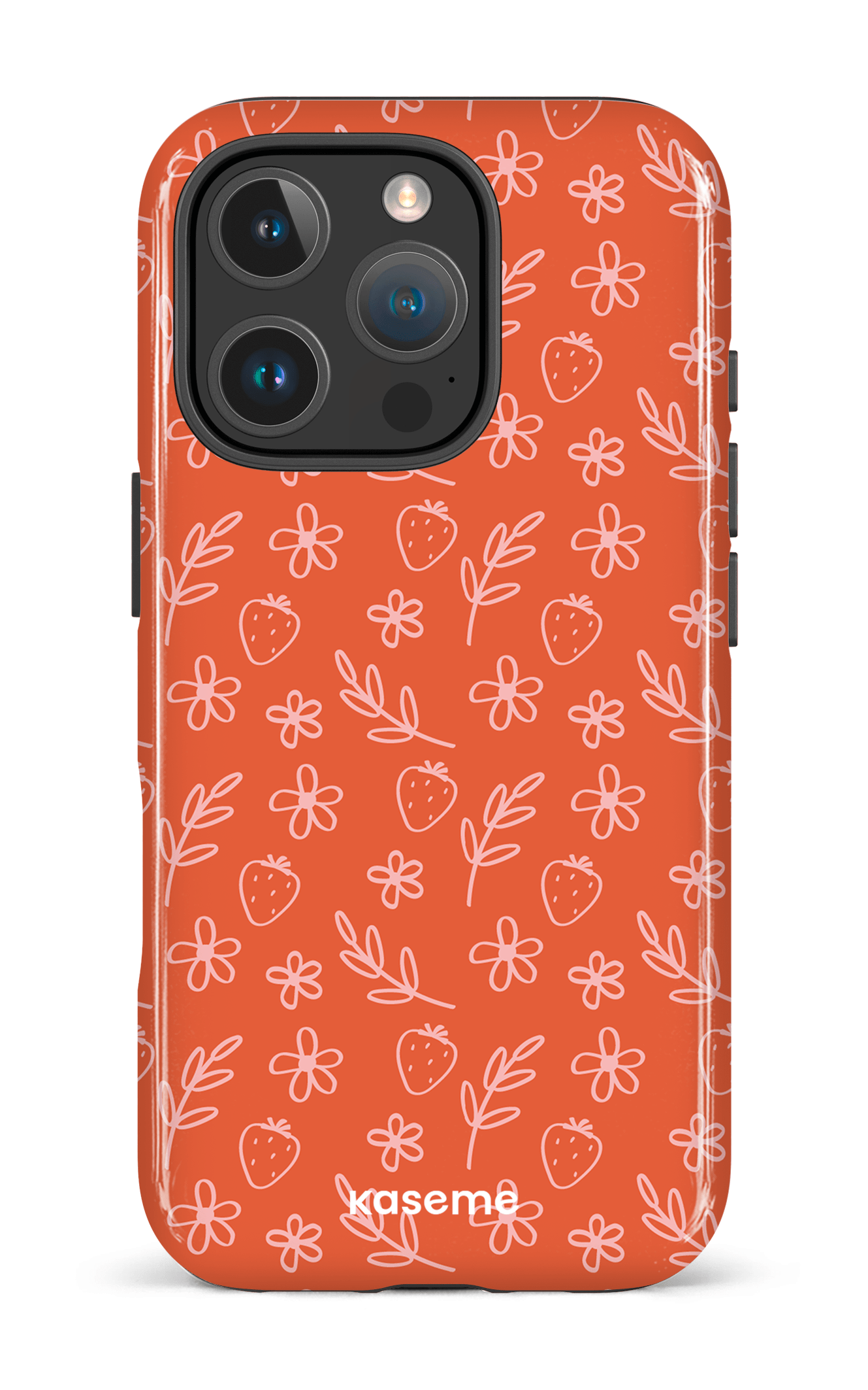 iPhone 16 Pro Impact Case Strawberry Summer -