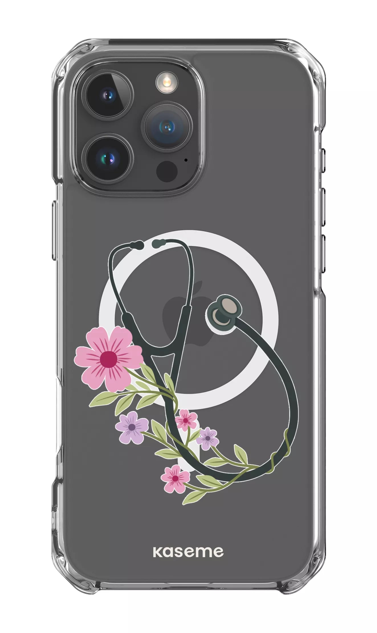 iPhone 16 Pro Max Clear Case Magsafe Blossom Beat Clear Case -