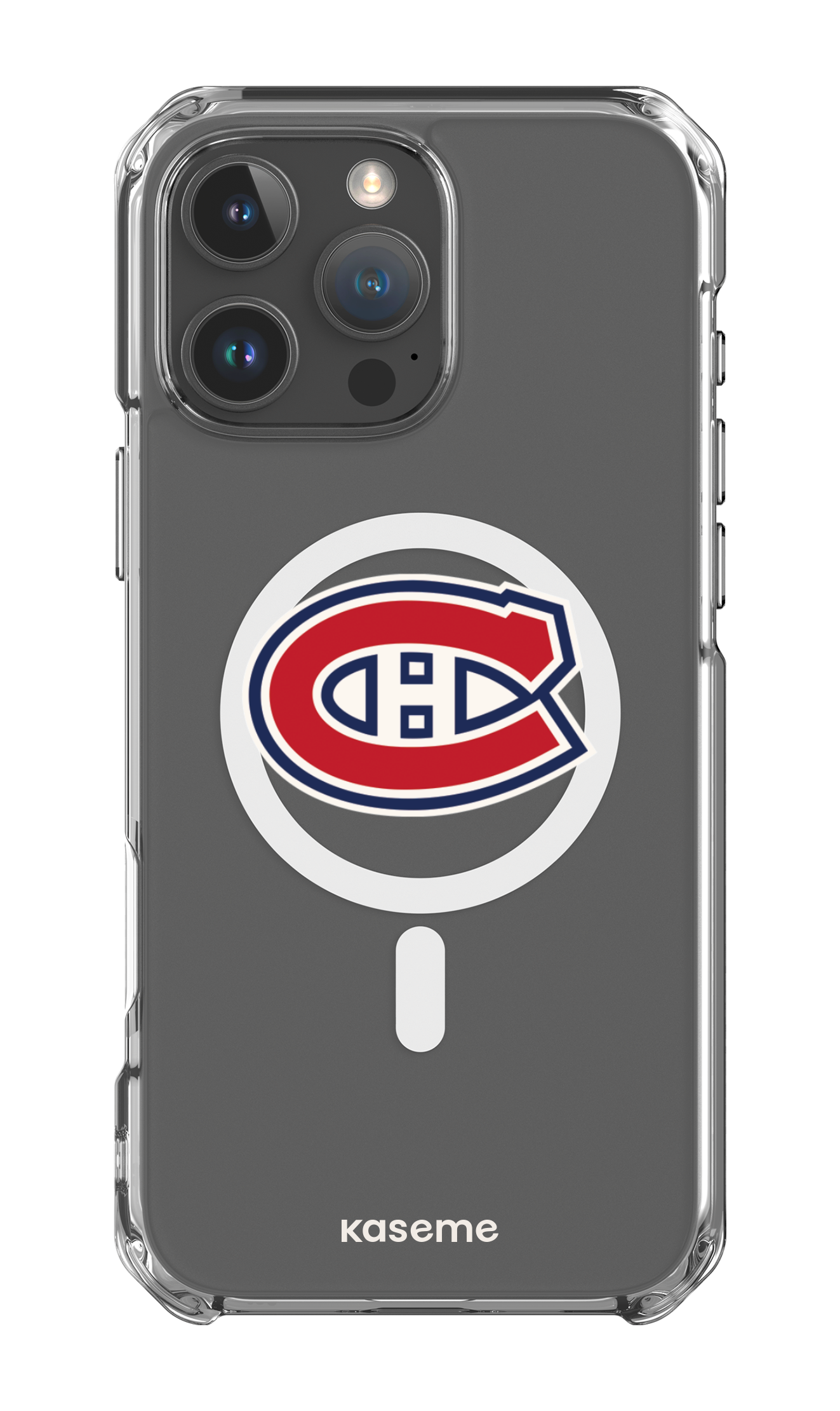 iPhone 16 Pro Max Clear Case Magsafe Canadiens Logo Clear -