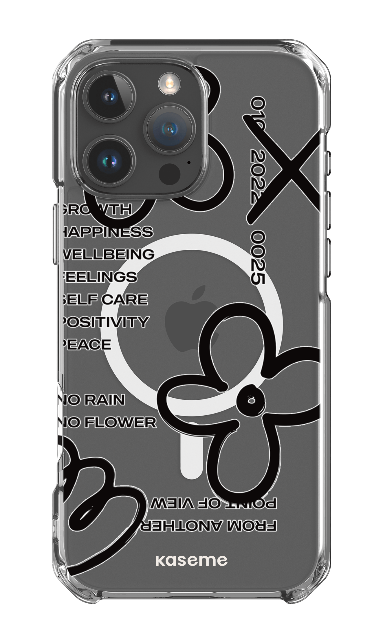 iPhone 16 Pro Max Clear Case Magsafe Feelings black Clear Case -