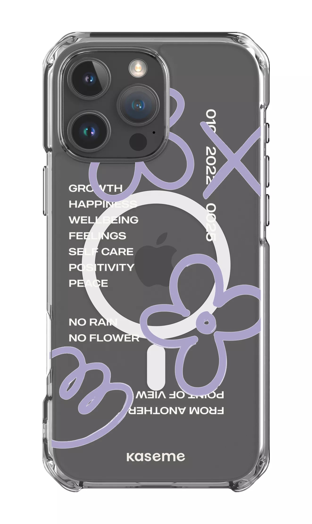 iPhone 16 Pro Max Clear Case Magsafe Feelings purple Clear Case -