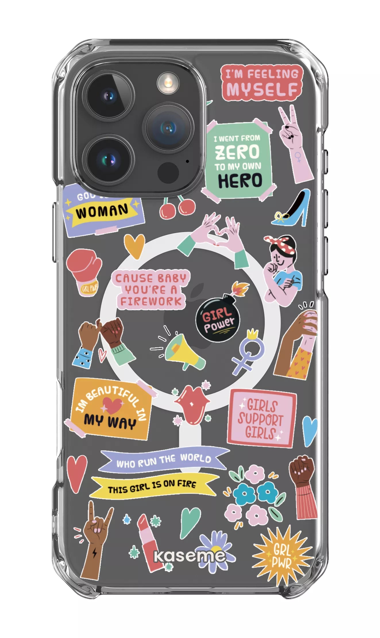 iPhone 16 Pro Max Clear Case Magsafe Girl Boss Clear Case -