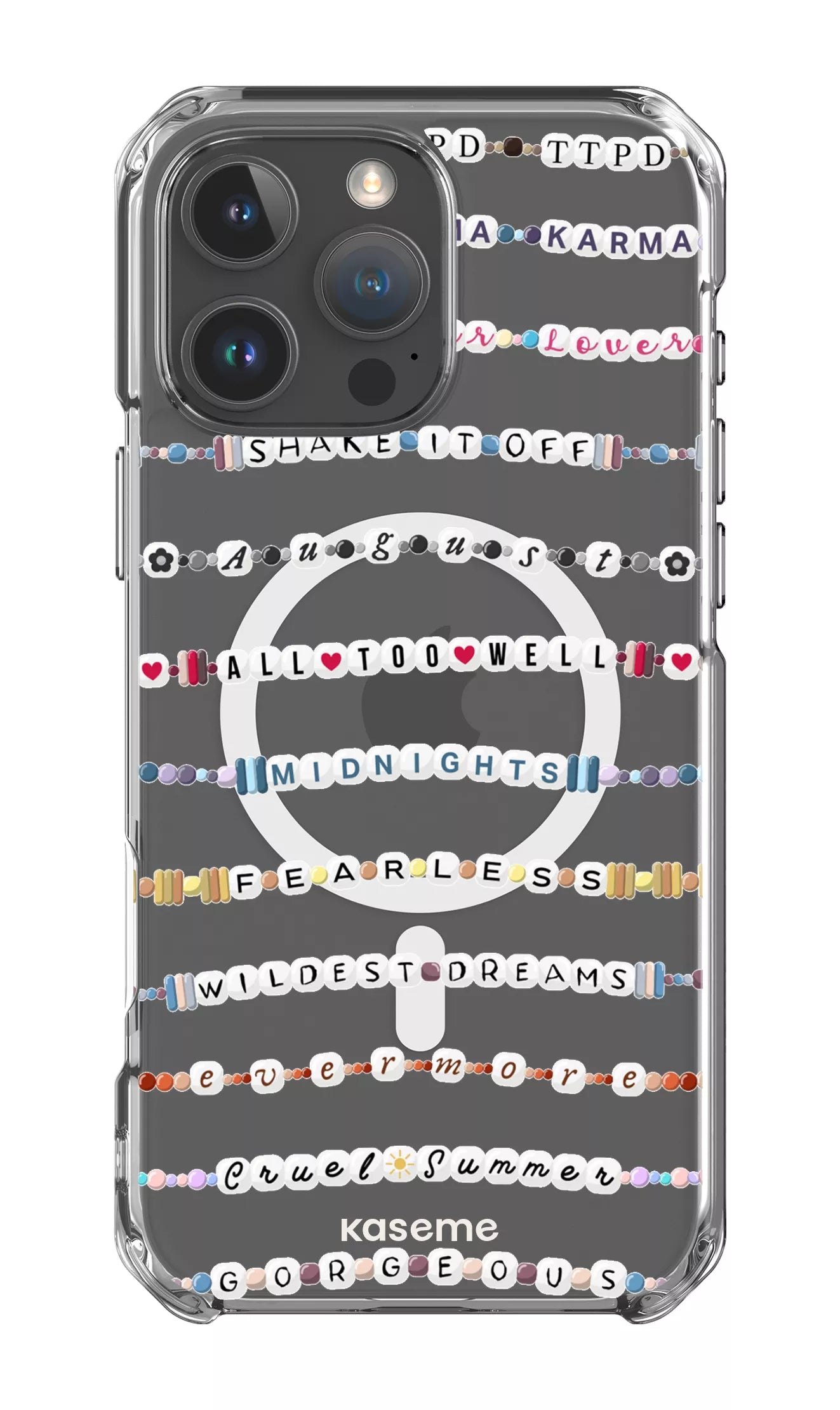 iPhone 16 Pro Max Clear Case Magsafe Love Story Clear Case -