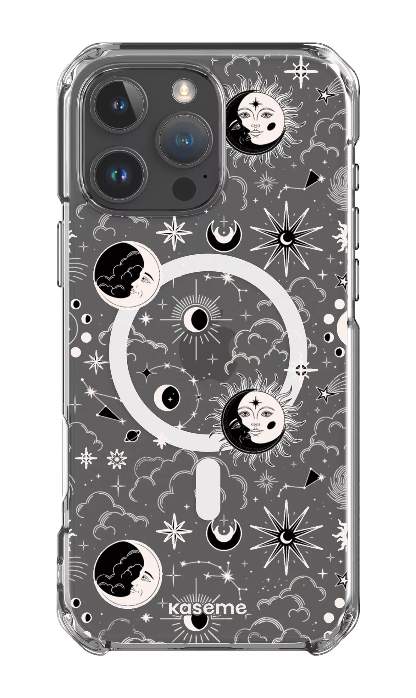 iPhone 16 Pro Max Clear Case Magsafe Milky Way White Clear Case -