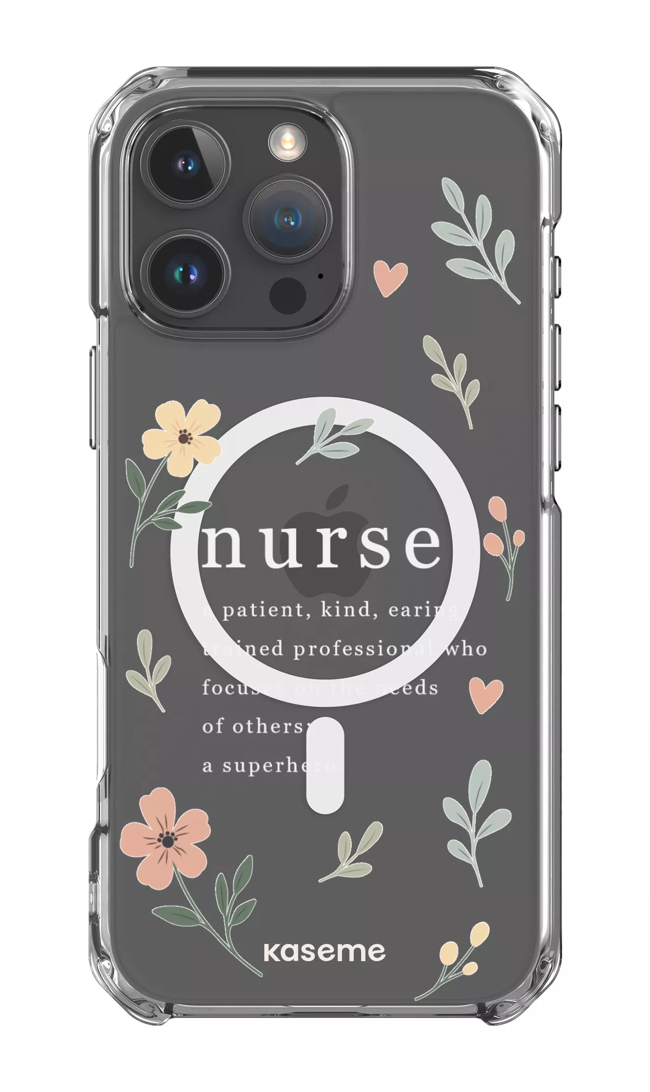 iPhone 16 Pro Max Clear Case Magsafe With Heart Clear Case -