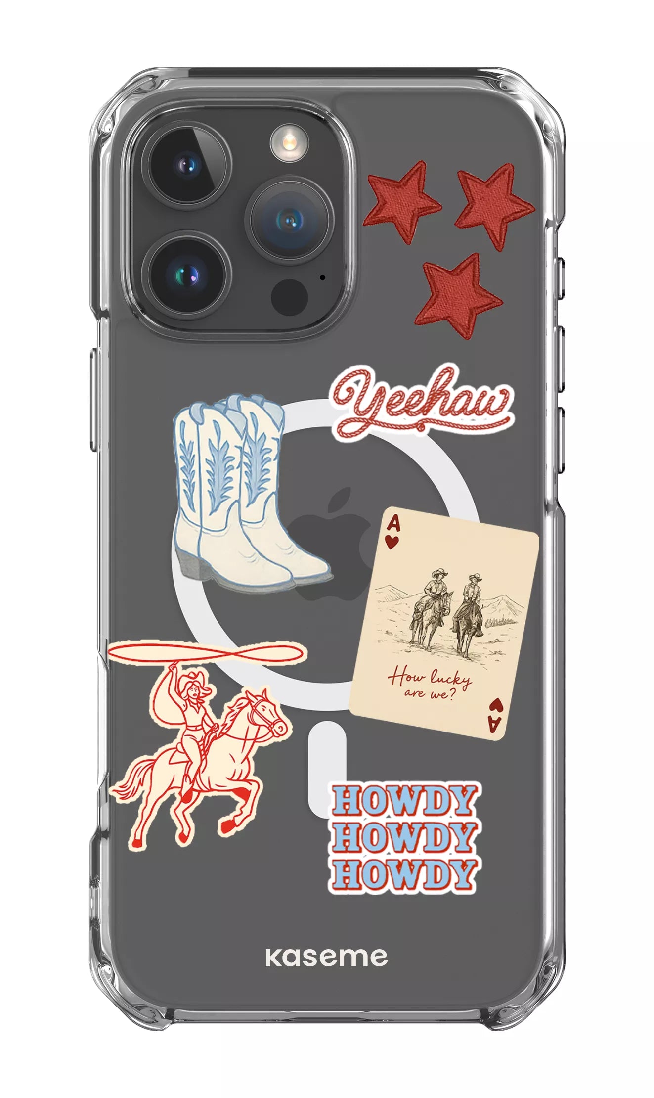 iPhone 16 Pro Max Clear Case Magsafe Yeehaw Clear Case -