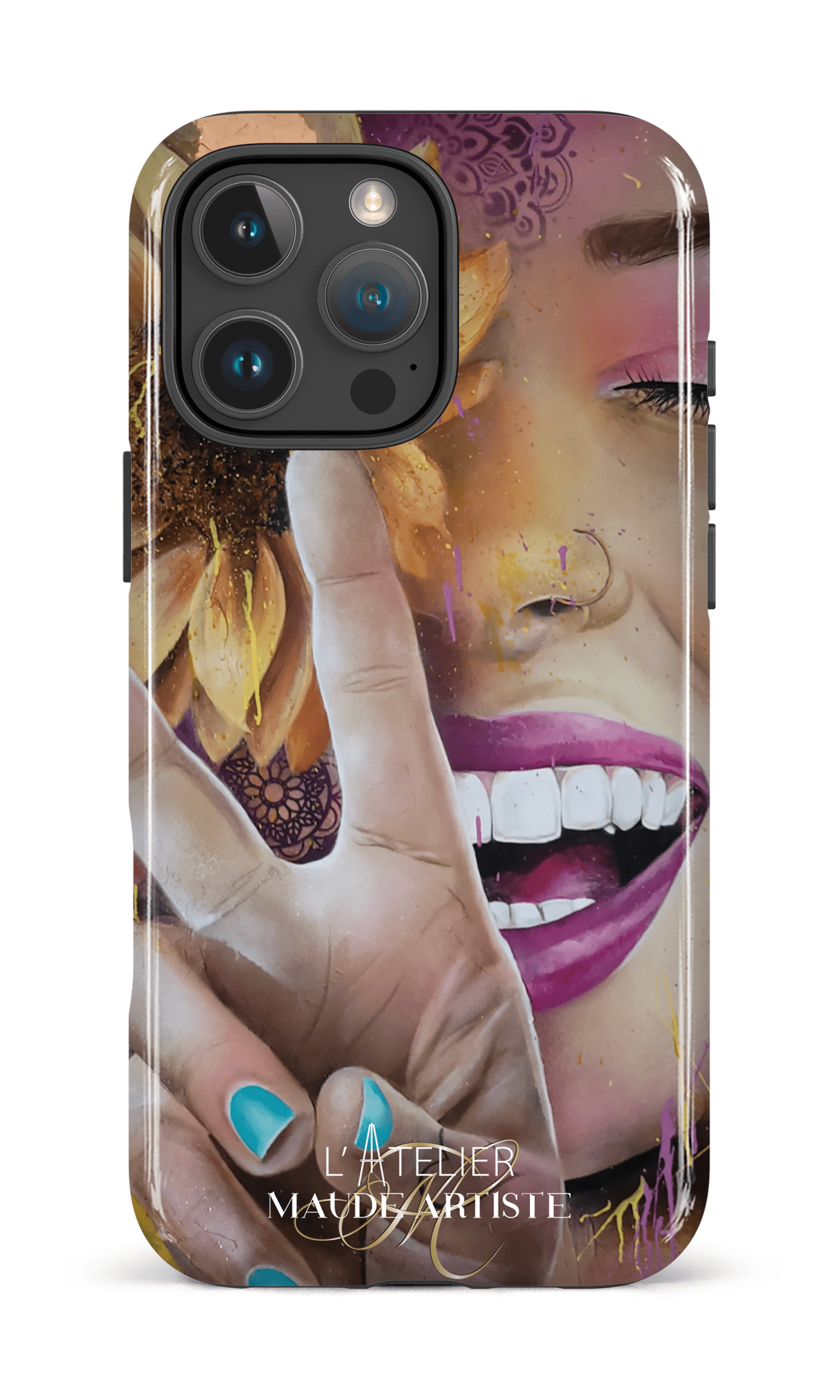 iPhone 16 Pro Max Impact Case Around Peace by Maude -