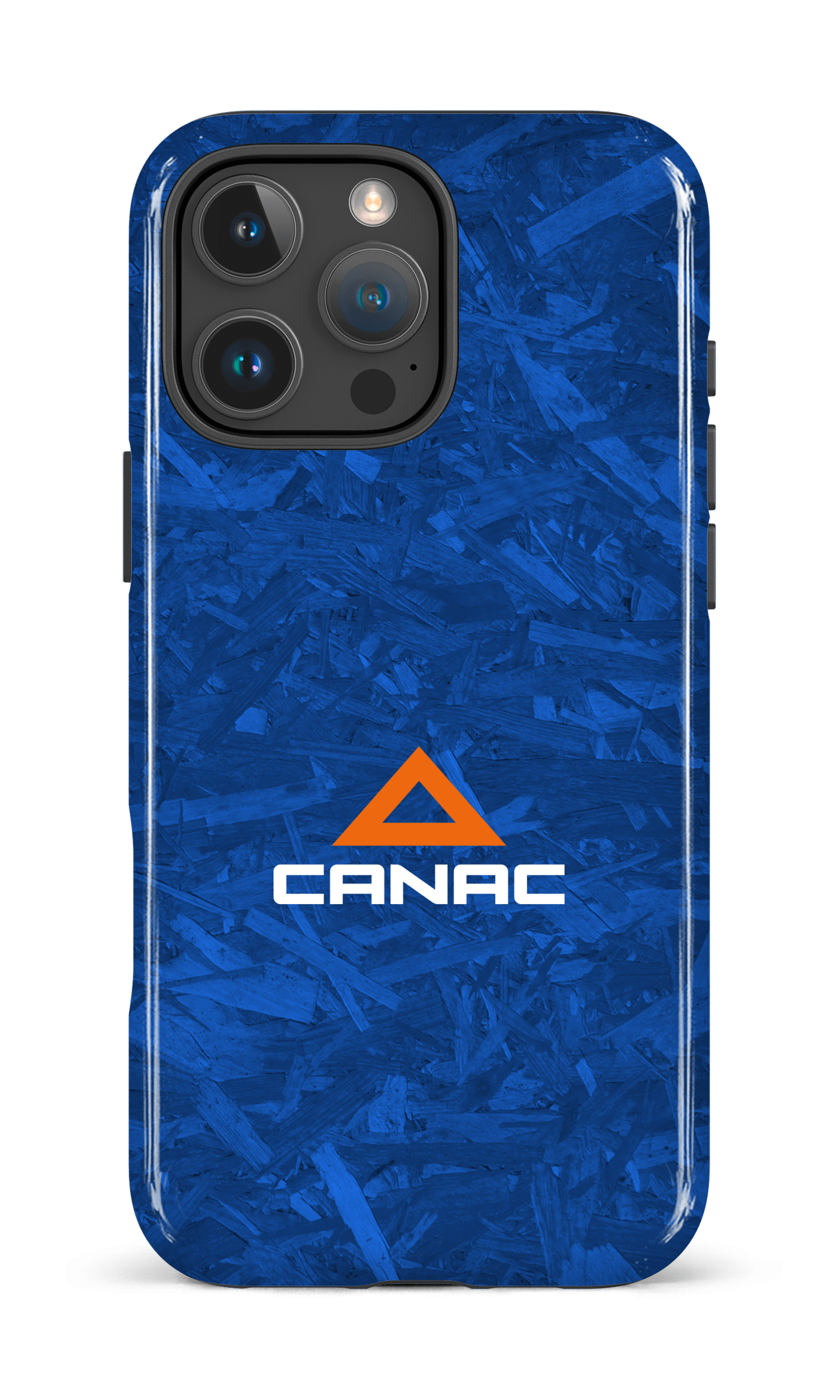 iPhone 16 Pro Max Impact Case Bois bleu par Canac -