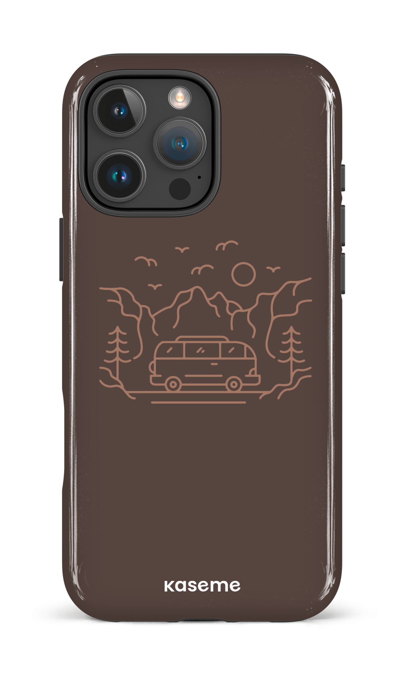 iPhone 16 Pro Max Impact Case Camp Life Mocha -
