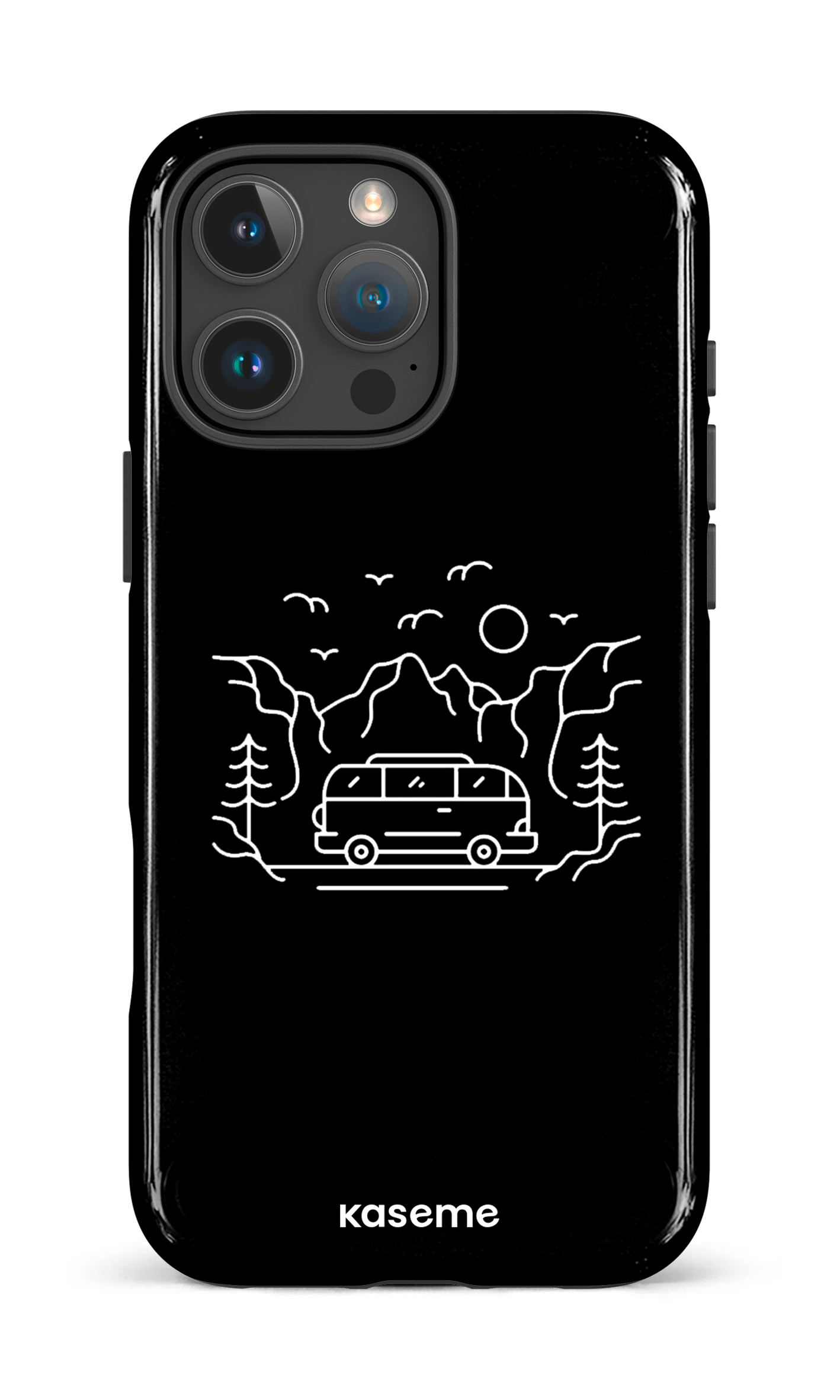 iPhone 16 Pro Max Impact Case Camp life black -