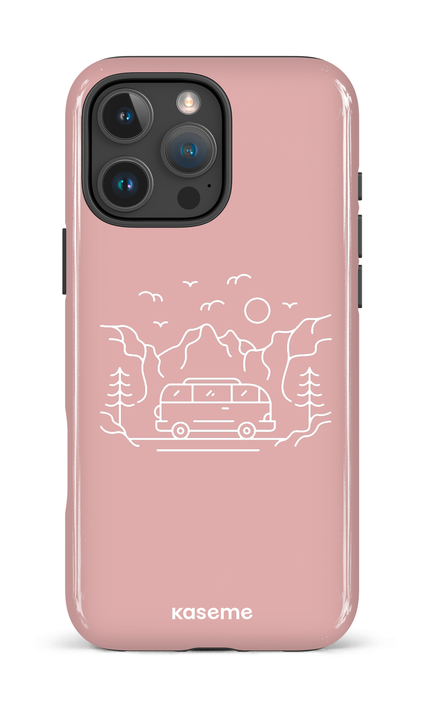 iPhone 16 Pro Max Impact Case Camp life pink -