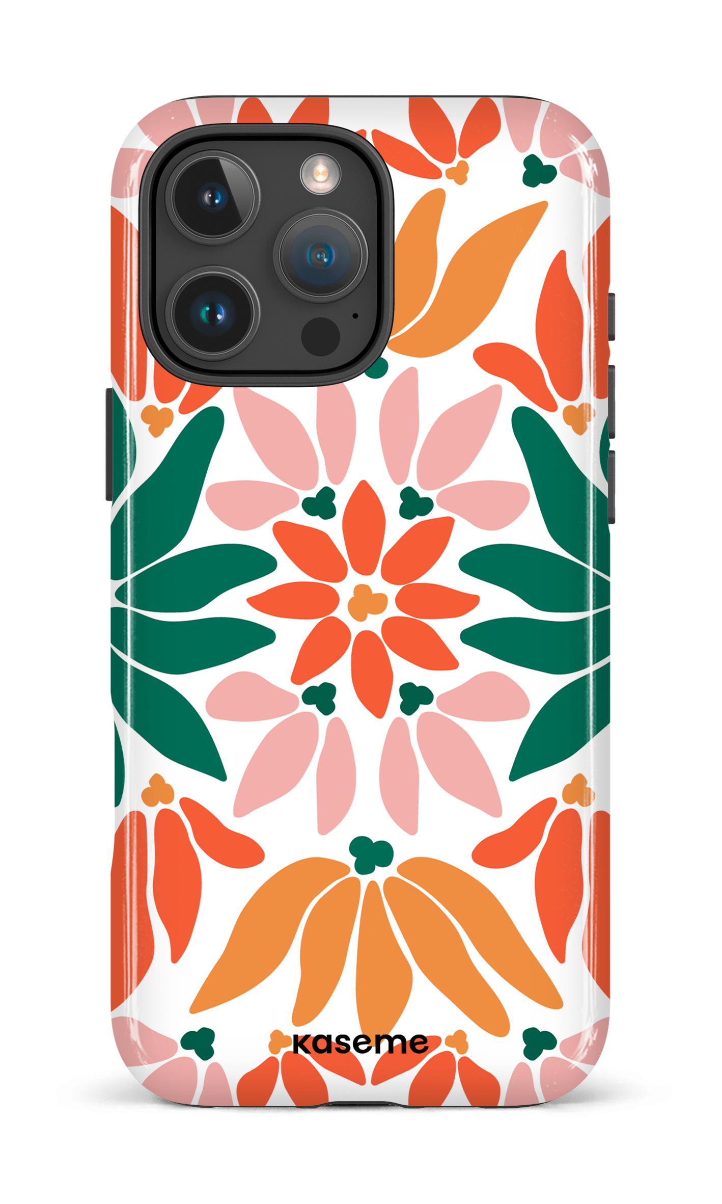 iPhone 16 Pro Max Impact Case Christmas Bouquet white -