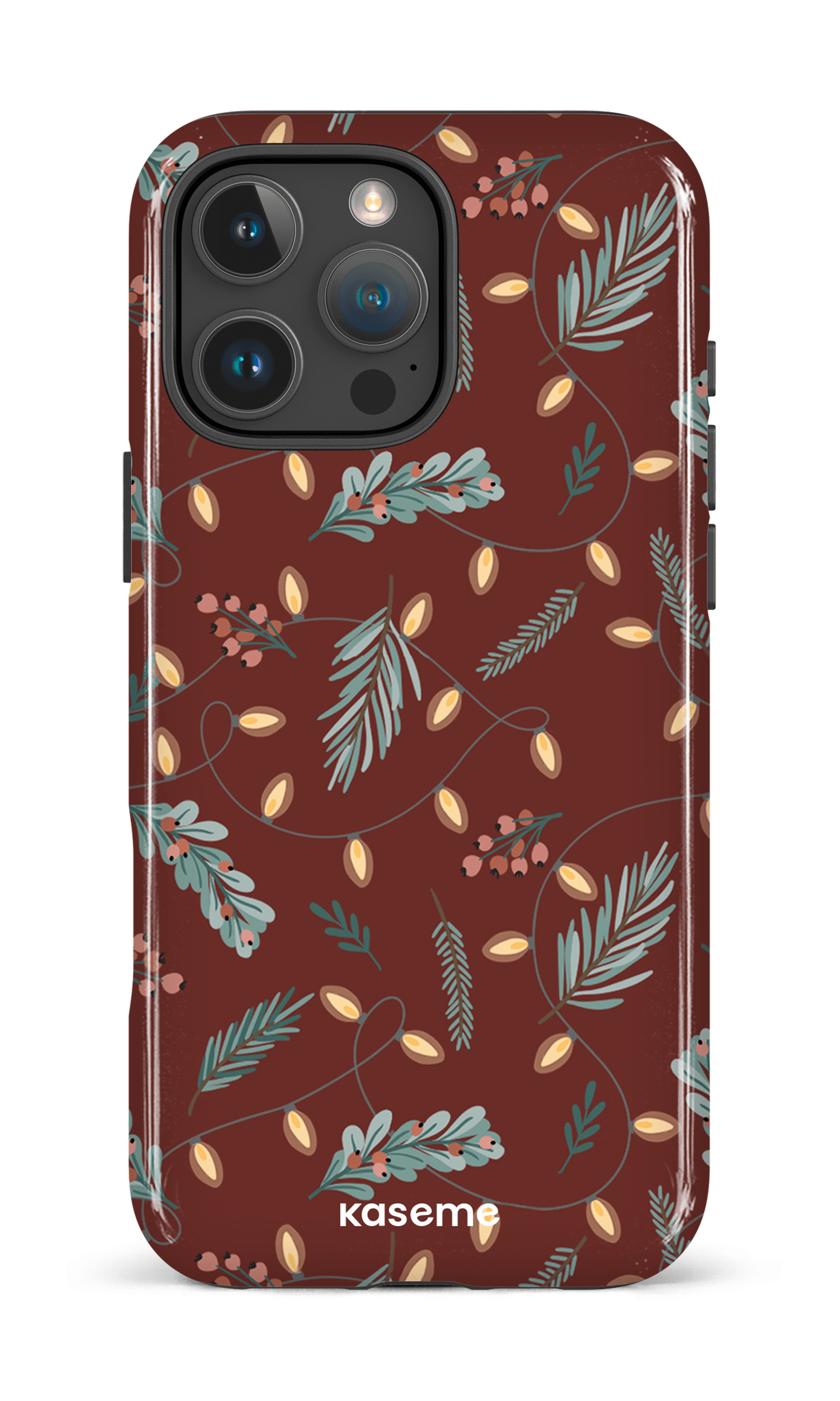 iPhone 16 Pro Max Impact Case Cozy winter night red -