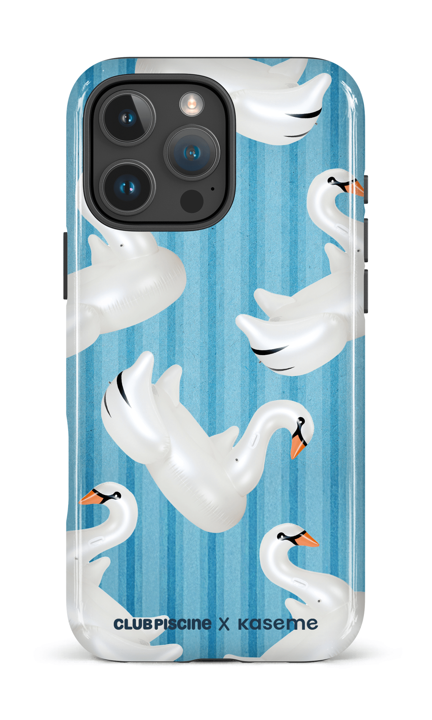 iPhone 16 Pro Max Impact Case Cygne par Club Piscine -