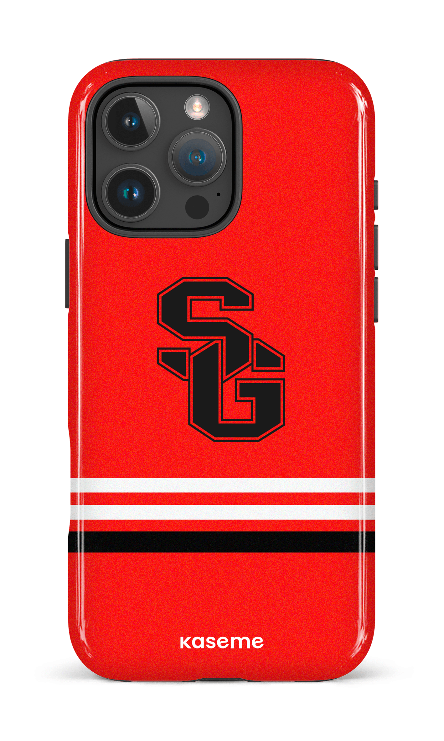 iPhone 16 Pro Max Impact Case Dragons PSG Rouge -