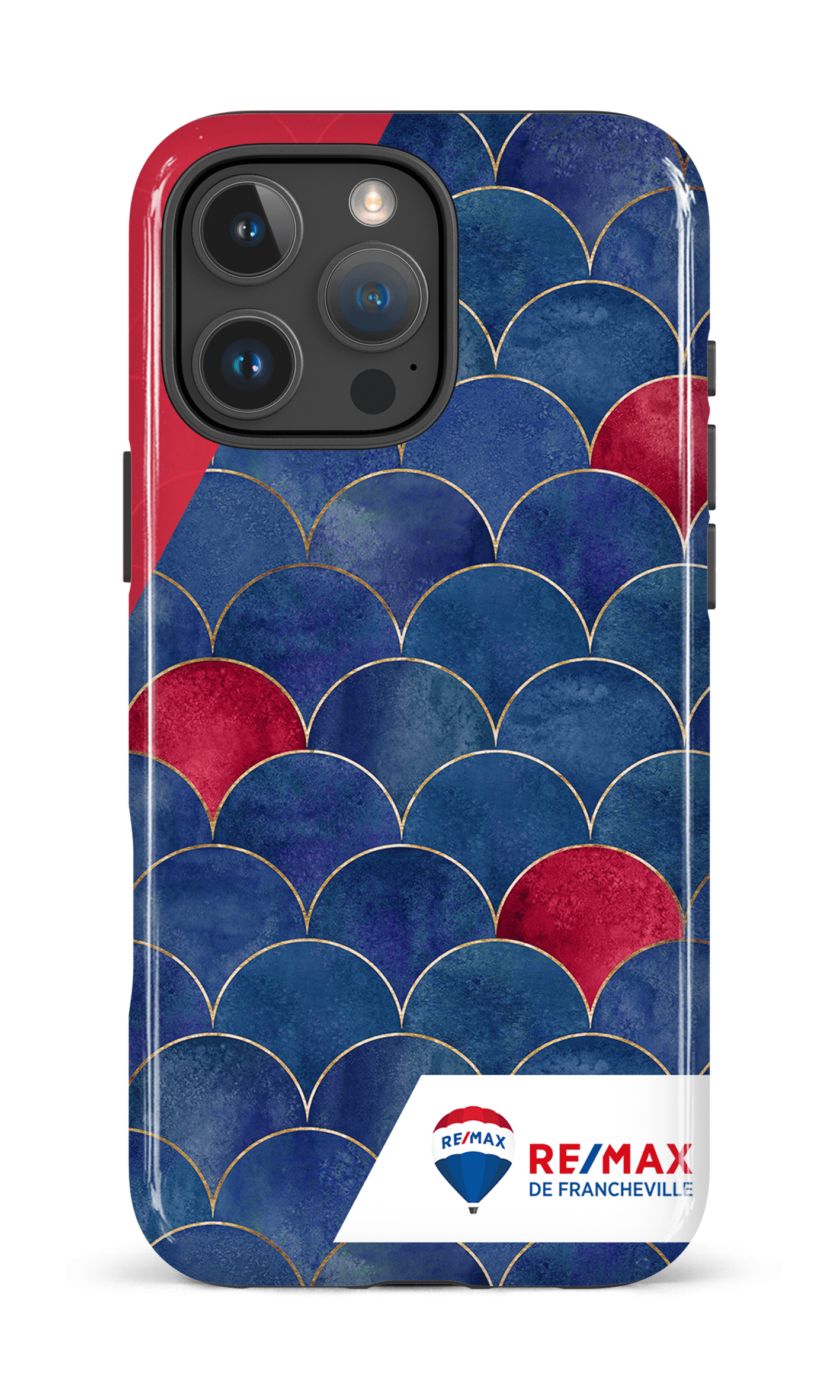 iPhone 16 Pro Max Impact Case Écailles bicolores de Francheville -