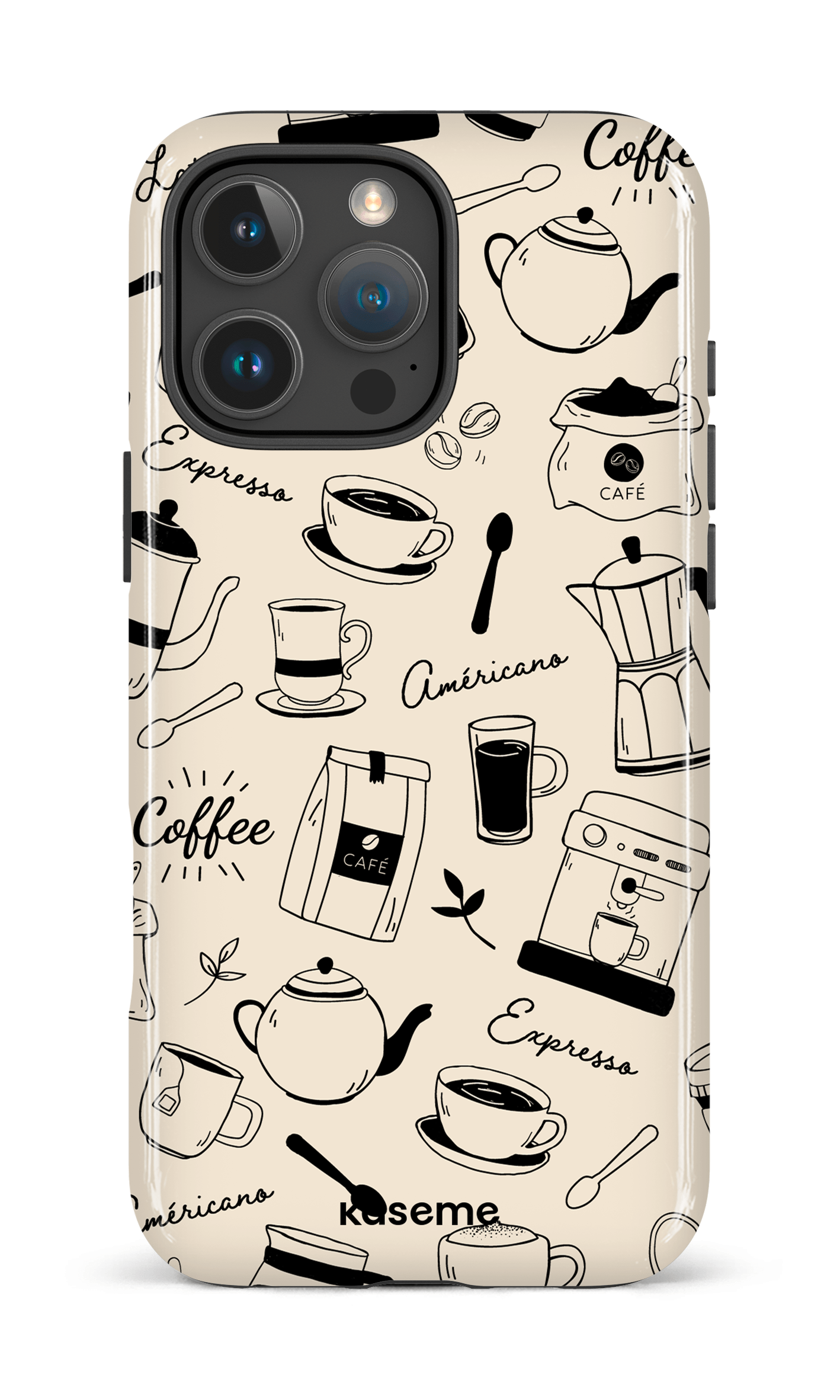 iPhone 16 Pro Max Impact Case Espresso -