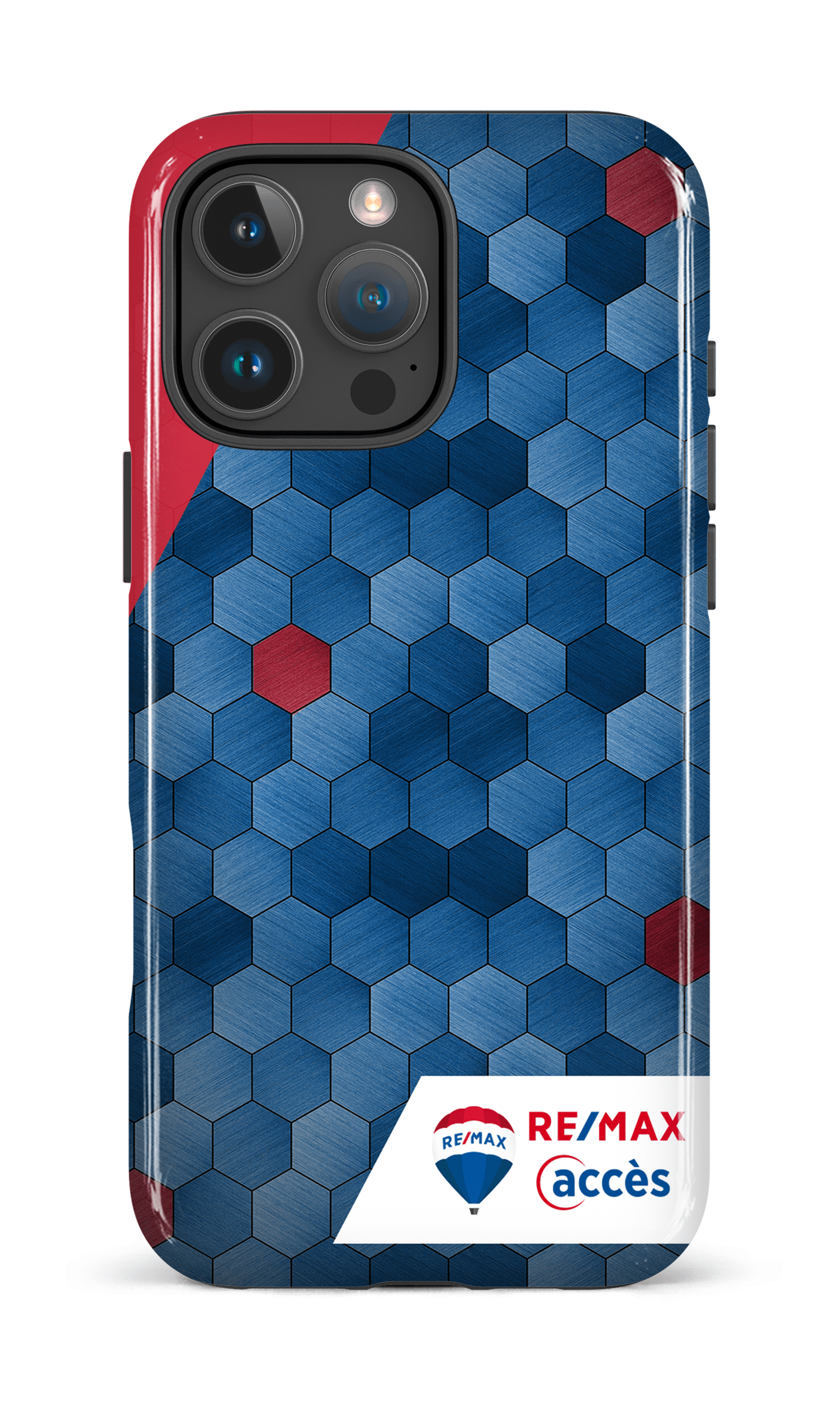 iPhone 16 Pro Max Impact Case Exagones texturés -