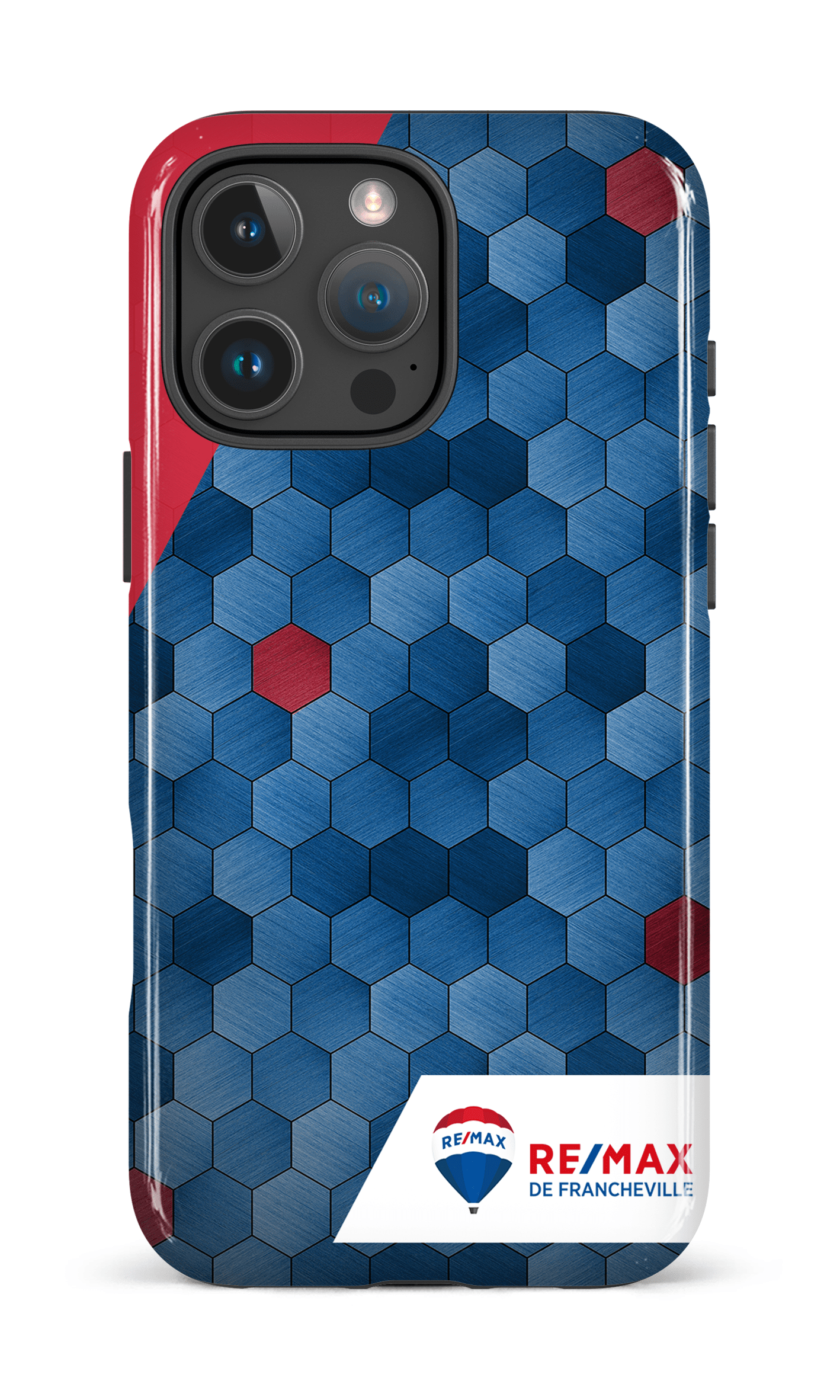 iPhone 16 Pro Max Impact Case Exagones texturés de Francheville -