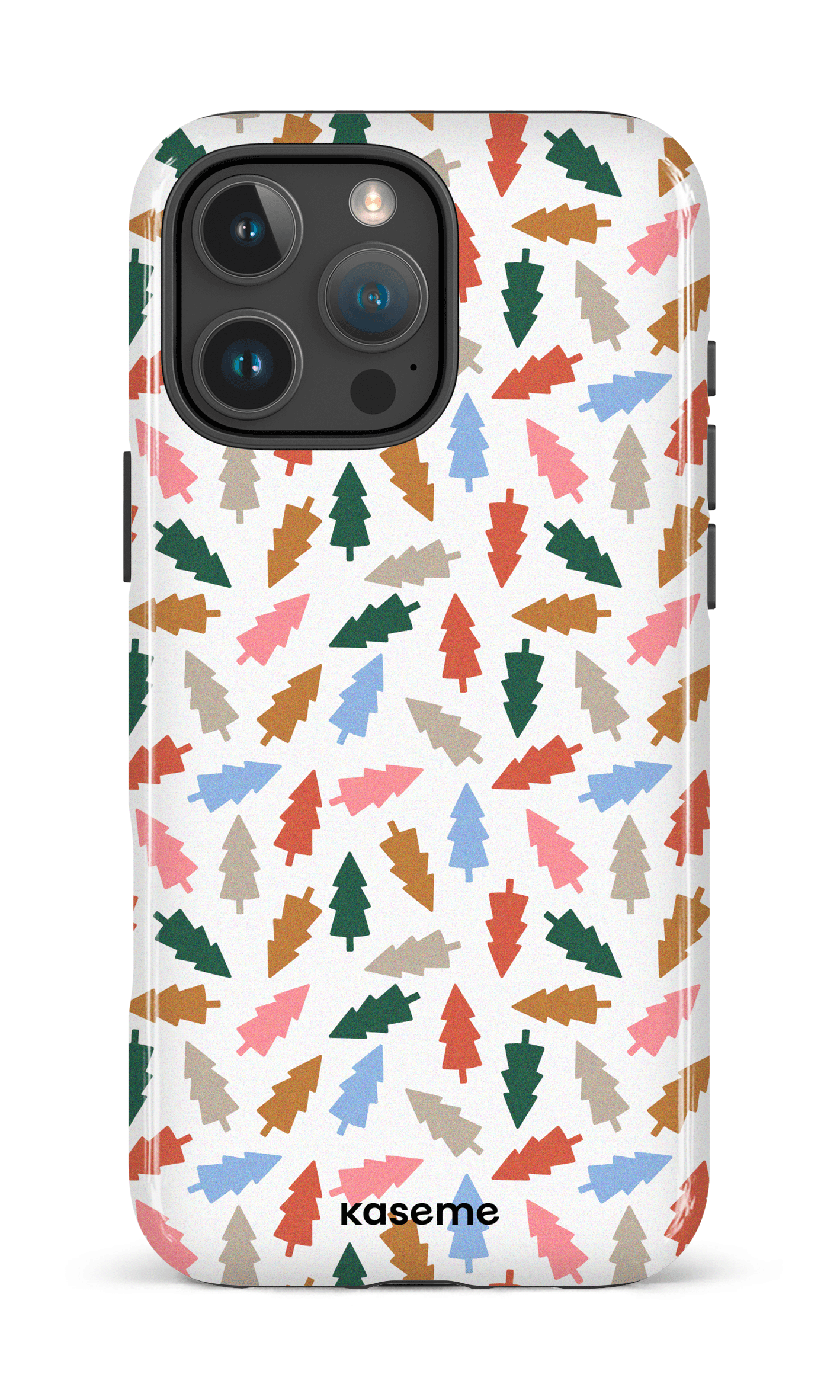 iPhone 16 Pro Max Impact Case Fir Trees -