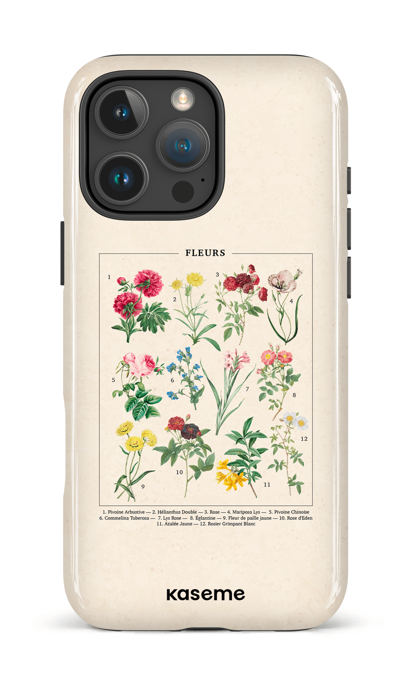 iPhone 16 Pro Max Impact Case Floraison -