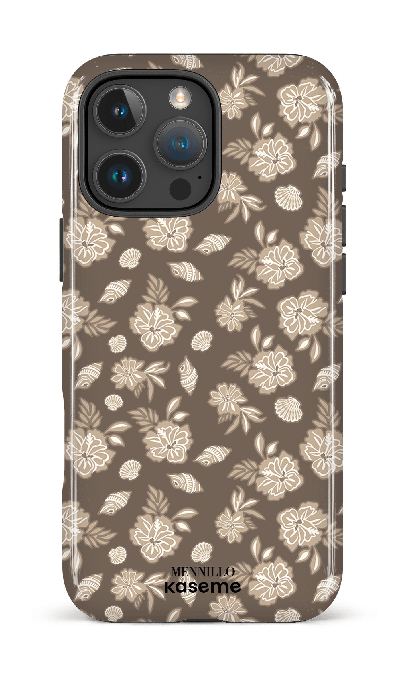 iPhone 16 Pro Max Impact Case Floral Cream by Mennillo -