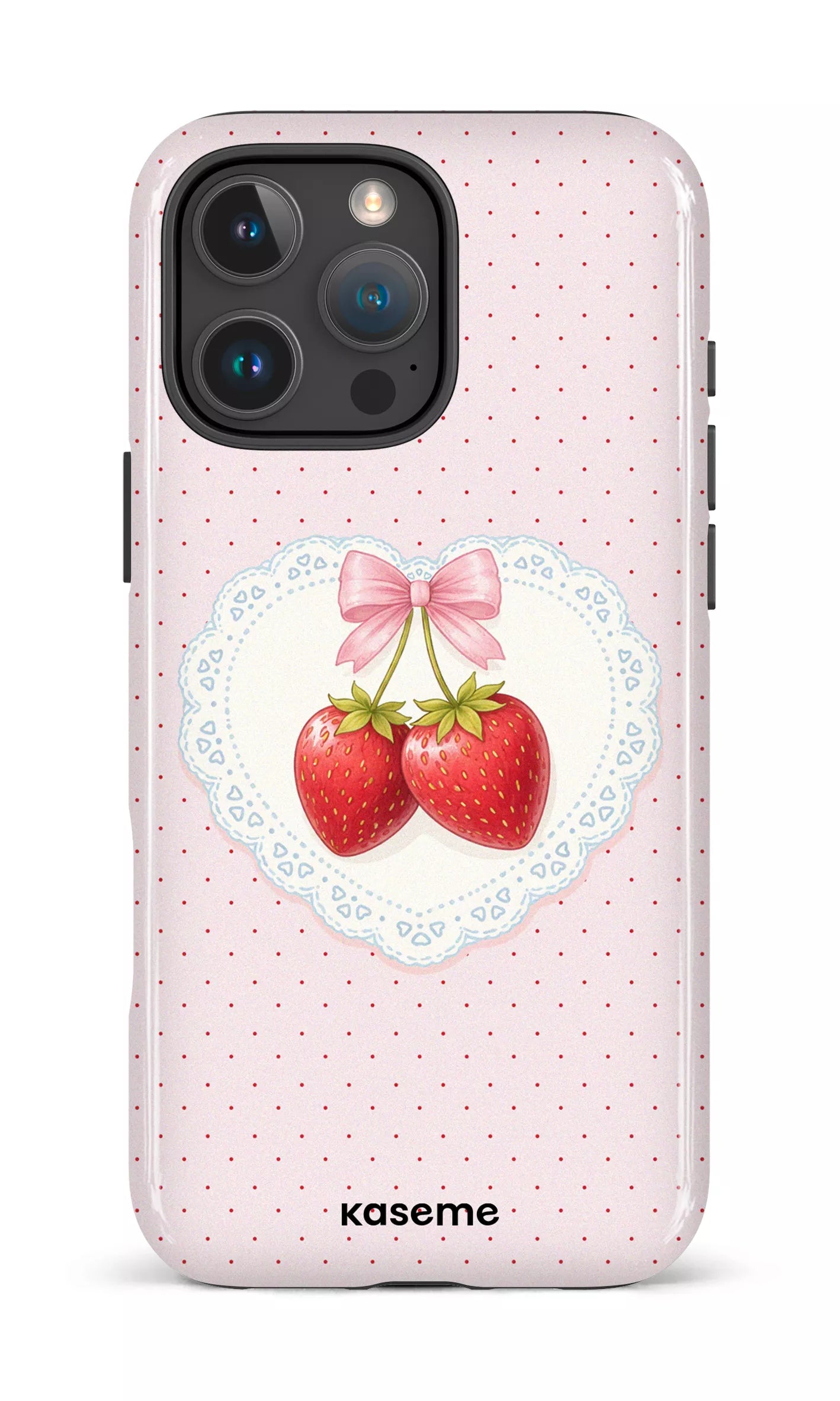 iPhone 16 Pro Max Impact Case Fresa Lace Pink -