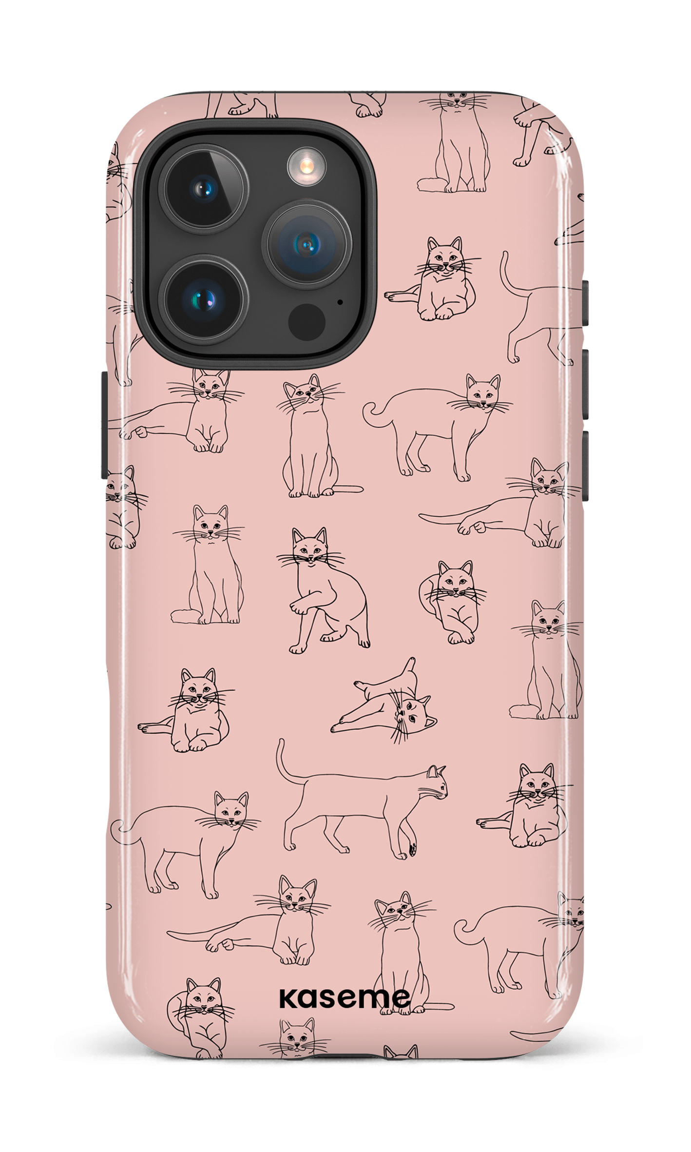 iPhone 16 Pro Max Impact Case Kitty pink -