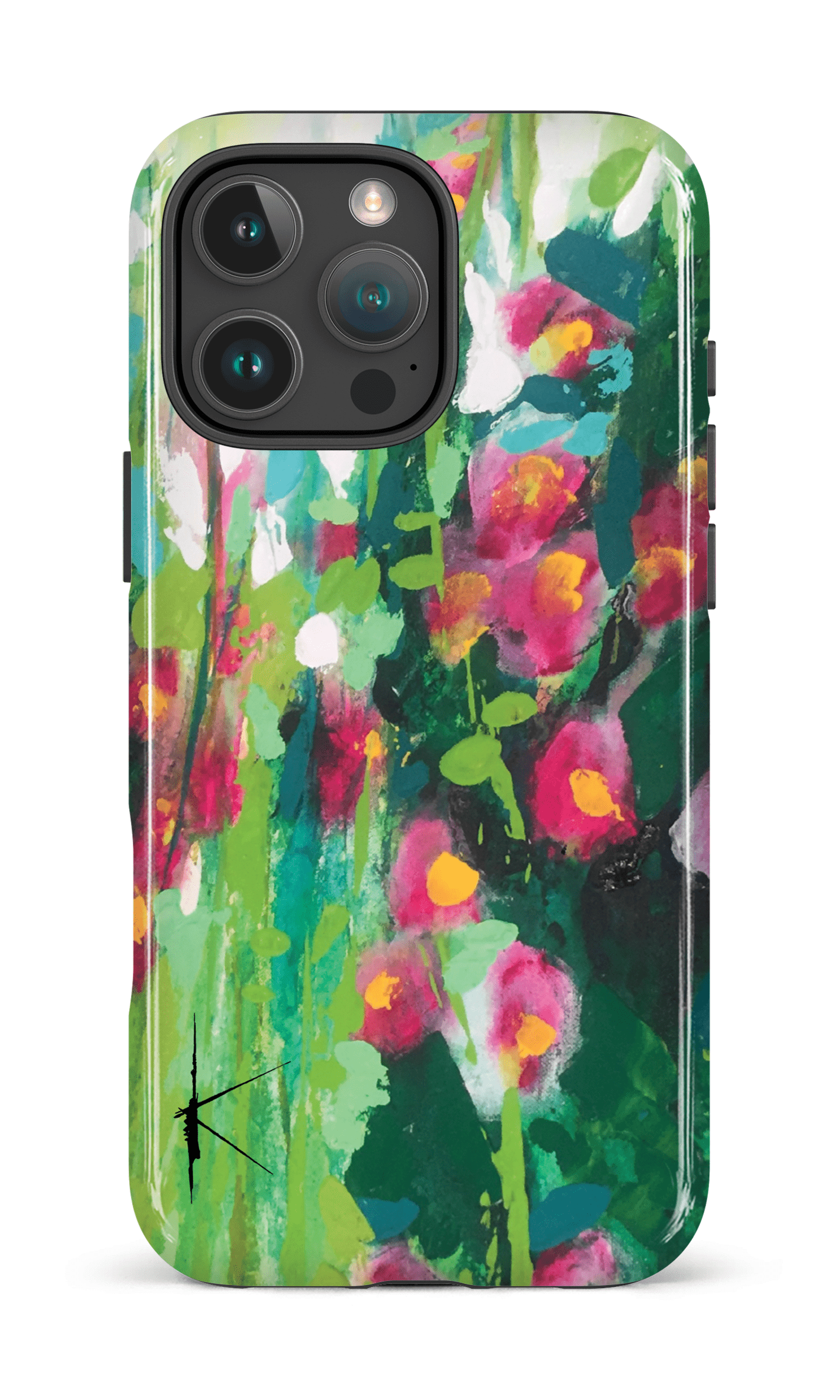 iPhone 16 Pro Max Impact Case La Rose Trémière par Kristine Girard -