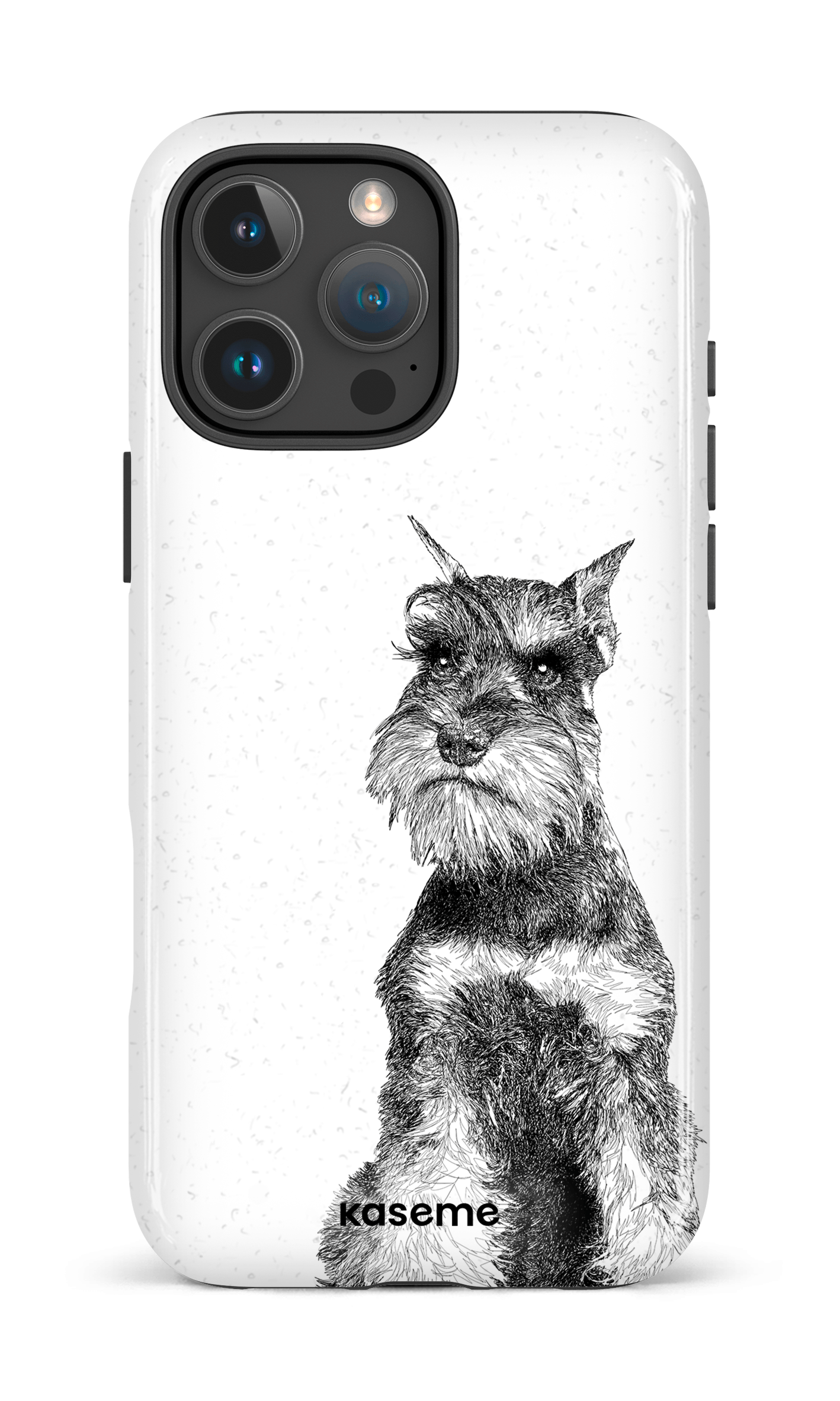 iPhone 16 Pro Max Impact Case Miniature Schnauzer -
